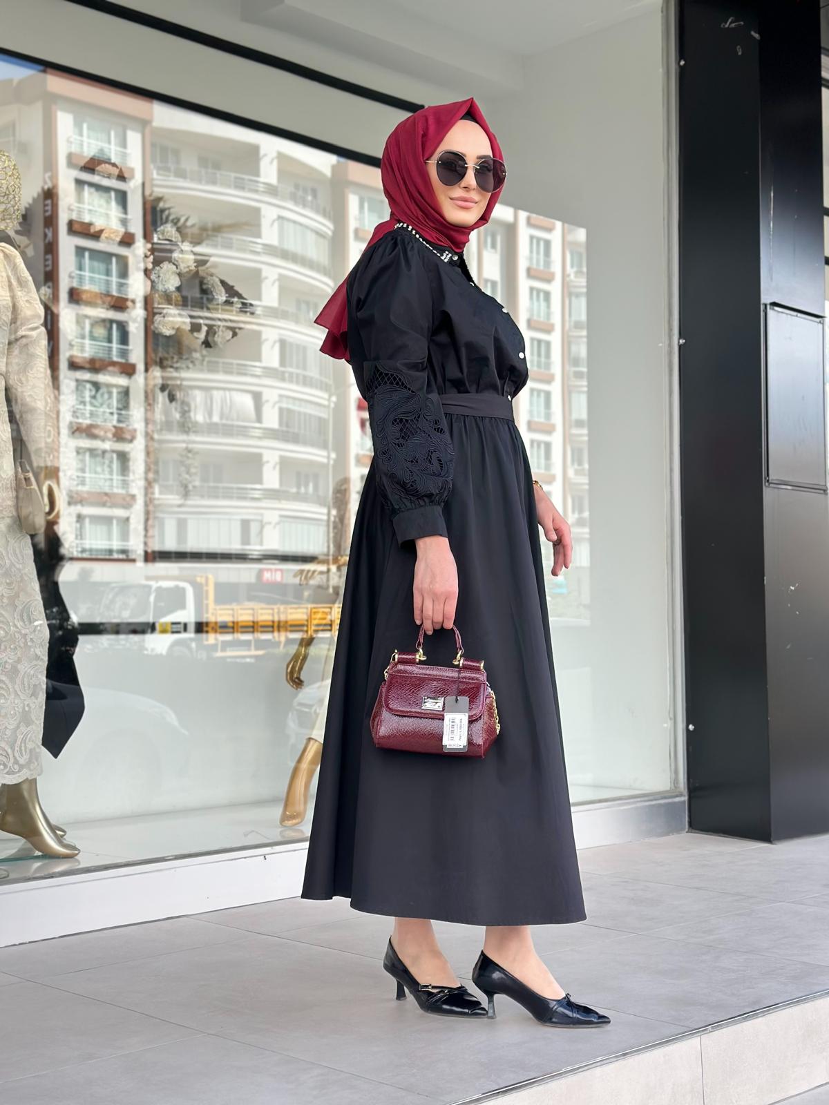 Lioara Güpürlü Elbise-Tac 5007