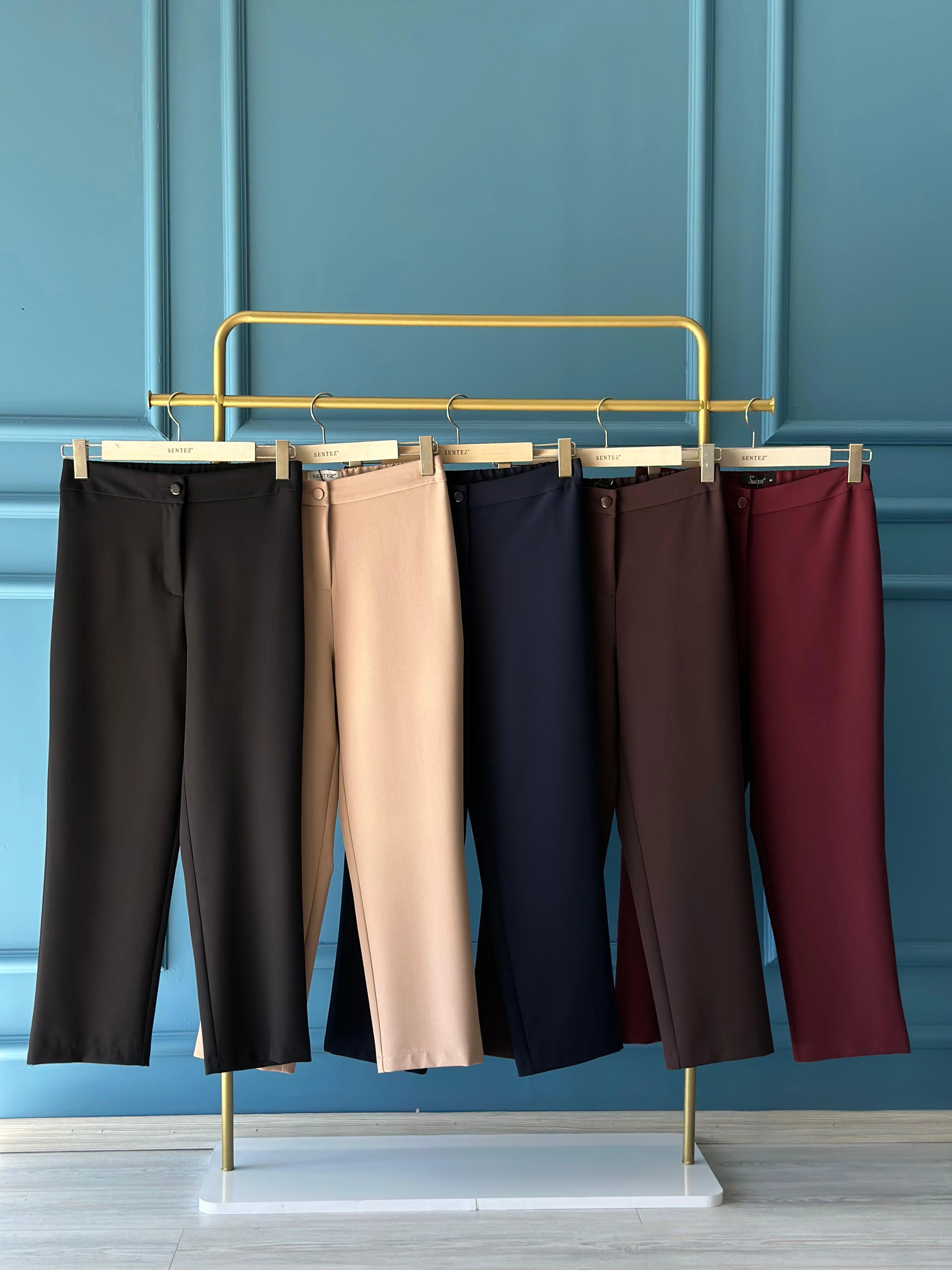 Arkası Lastikli Tek Düğme R. Pant.-Tac 5405