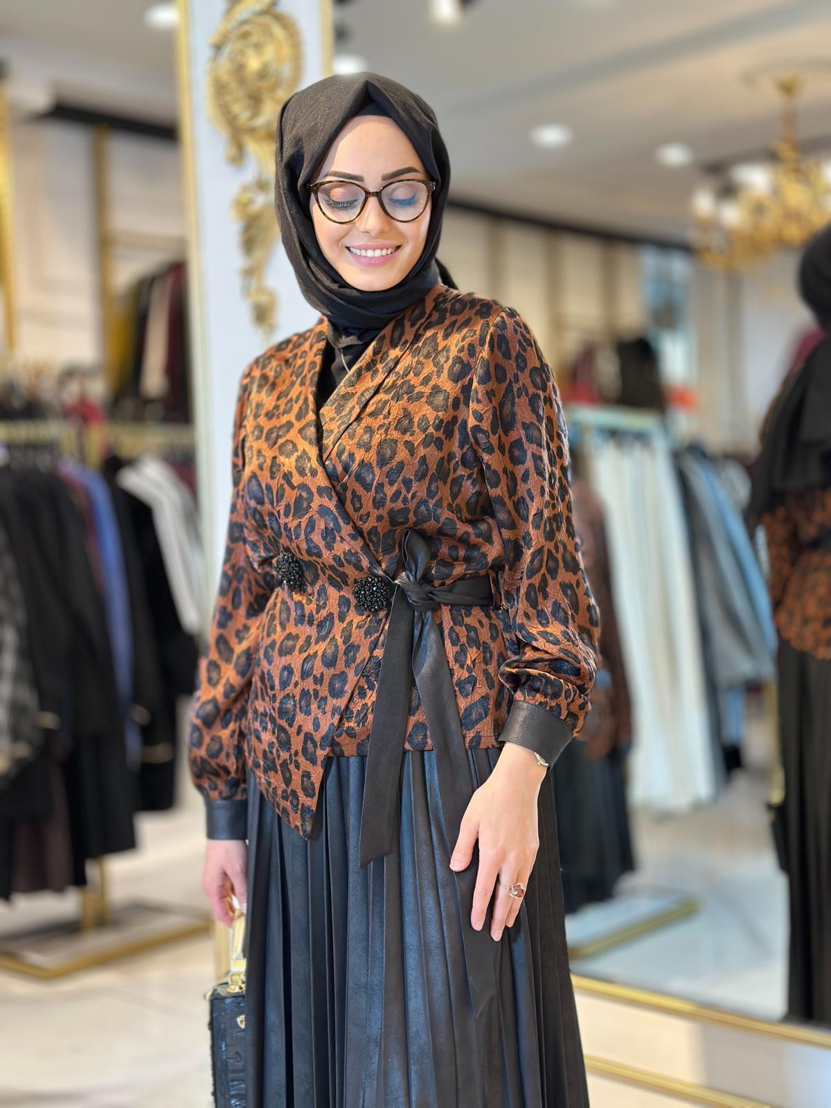 Leopar Des.Etek Takım-Tac 45821