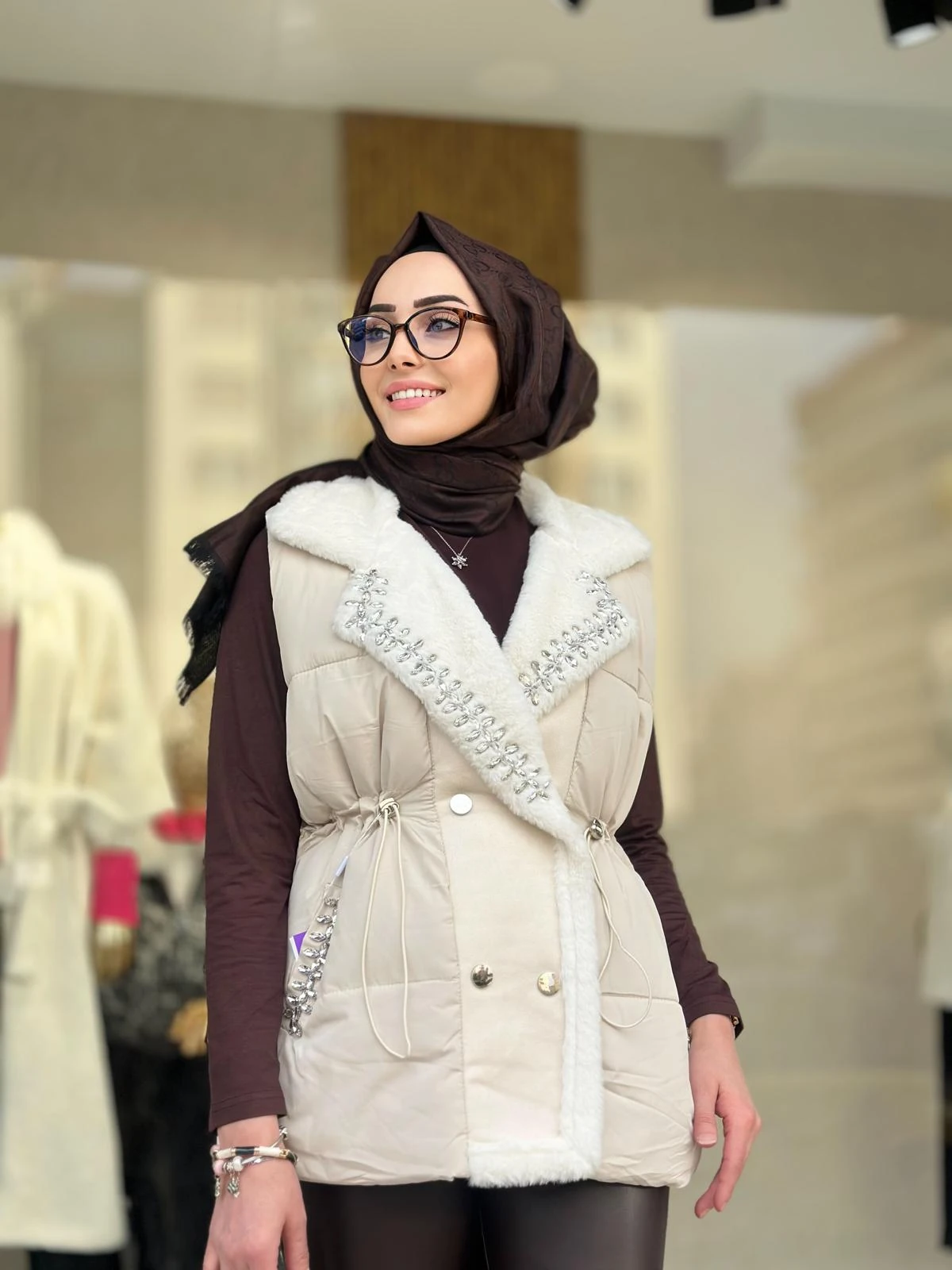 İthal Şişme Yelek-Tac 85932 - Bej