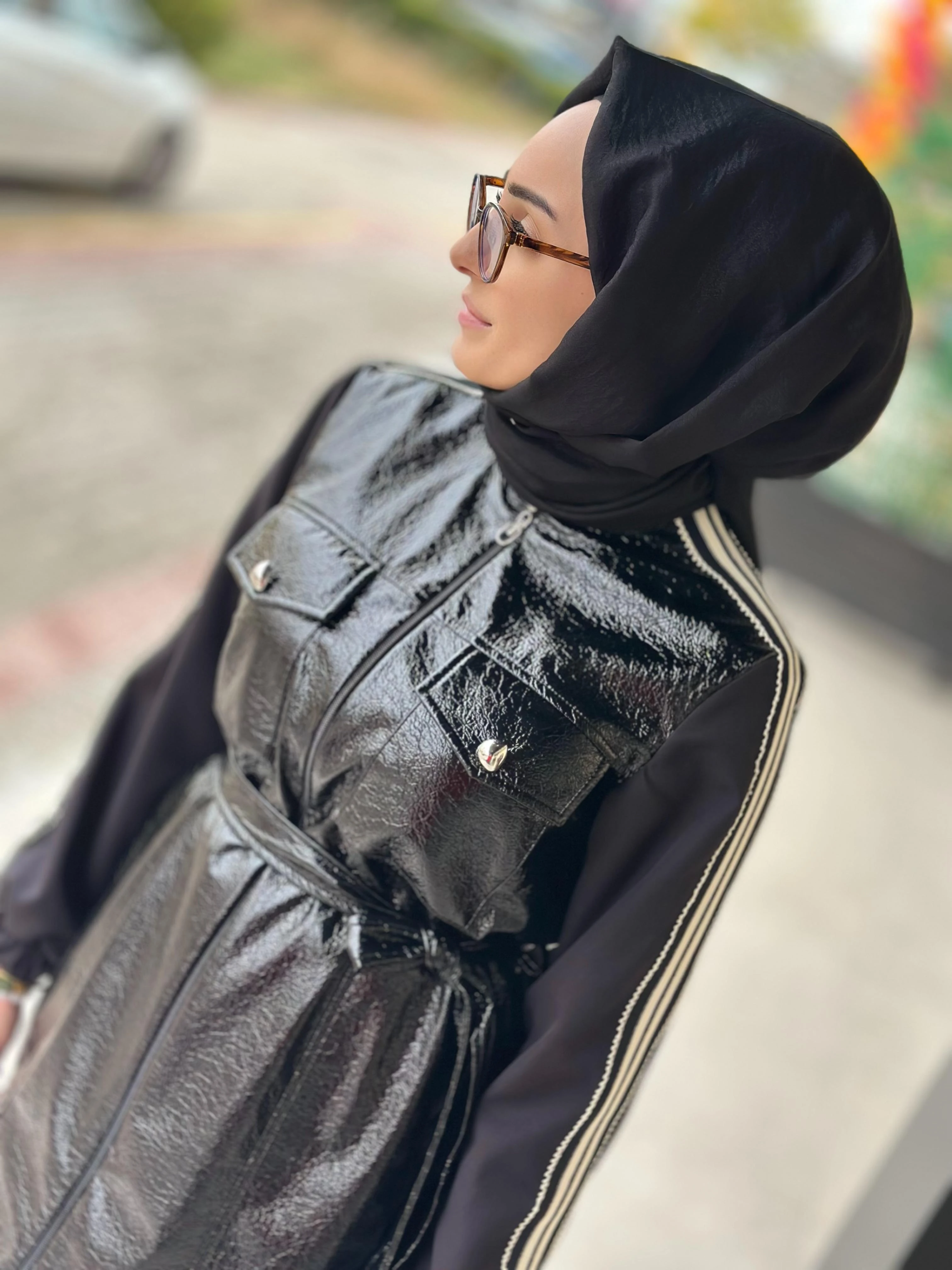 Deri Det. Çizgili Kap-Tac 4232