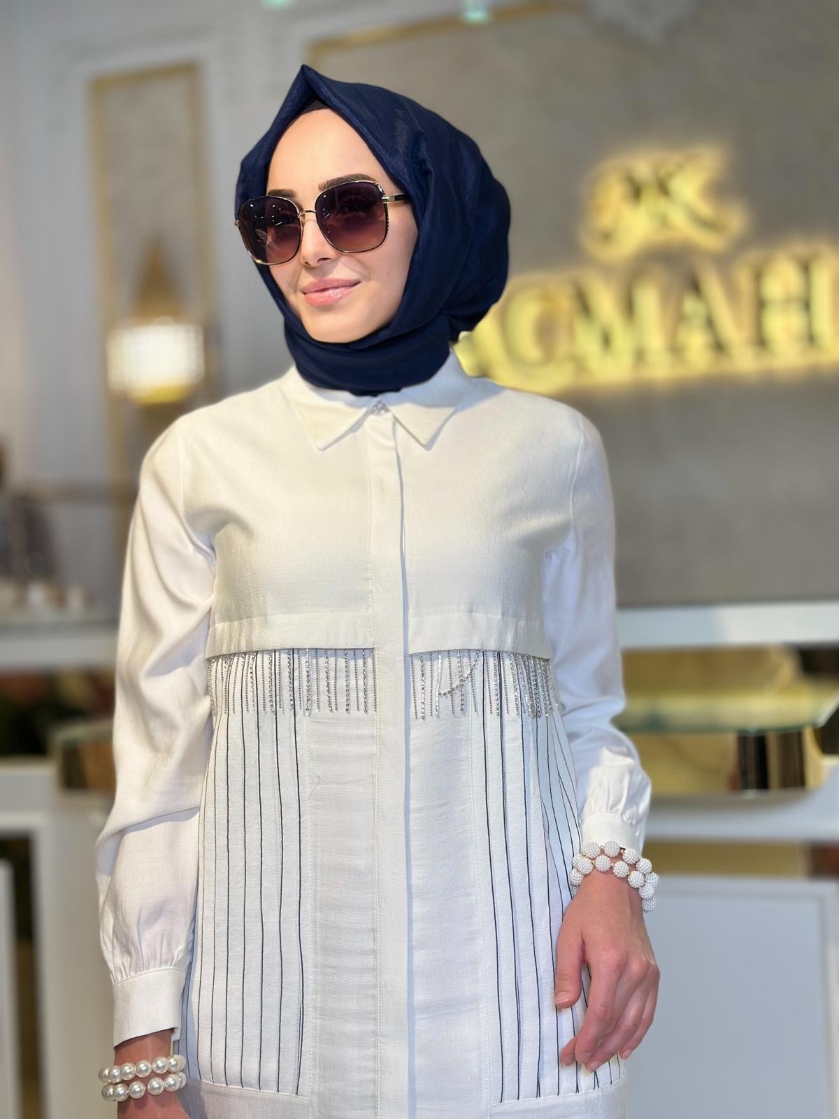 Taşlı Gömlek-Tac 56987