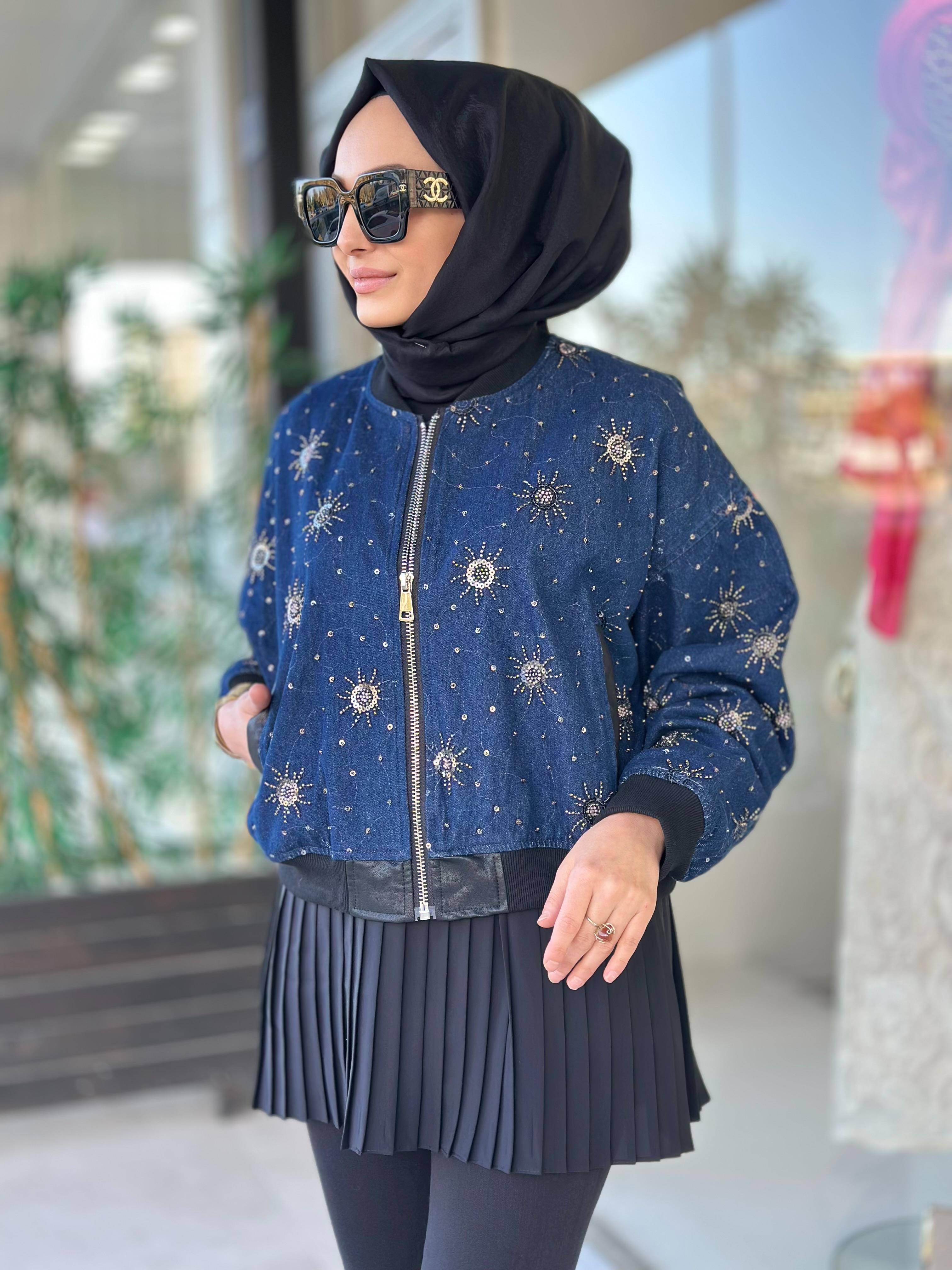 İthal Kısa Kot Ceket-Tac 87968