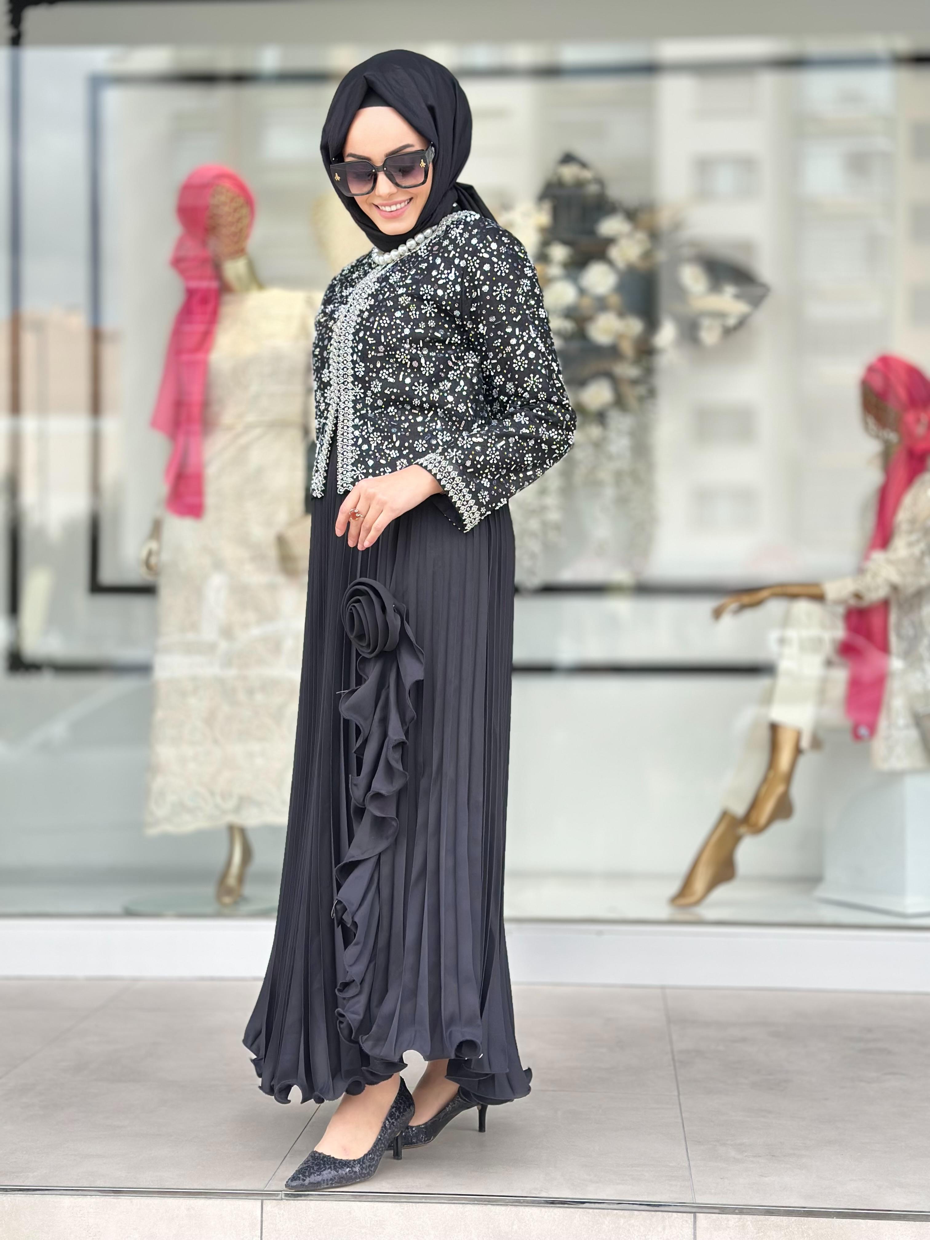 Boncuklu İthal Ceket-Tac 95153