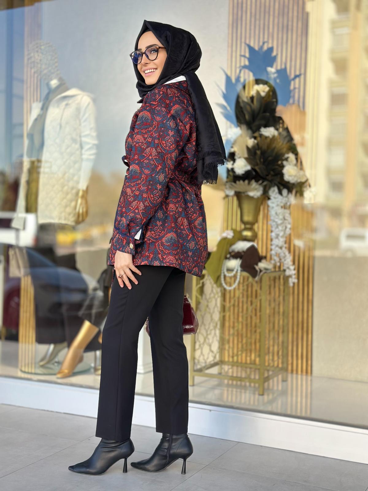 Etnik Desen Ceket-Tac 10835