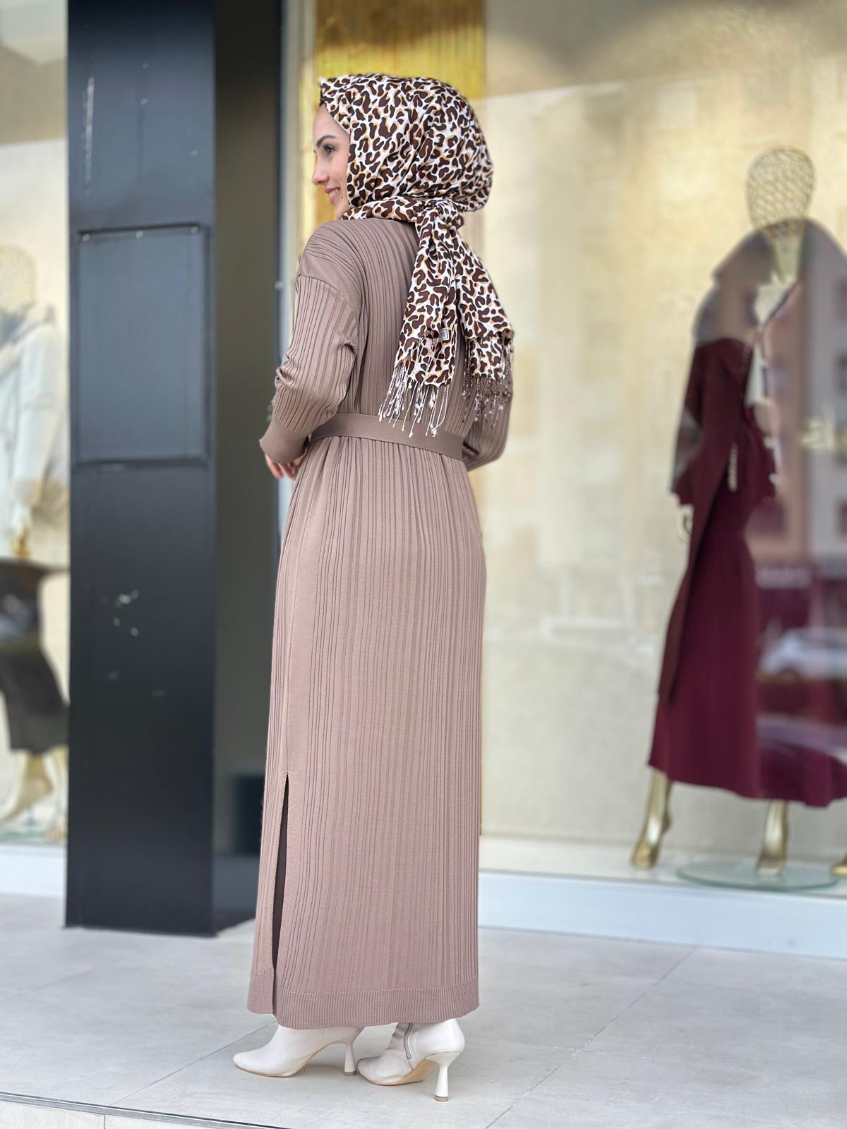 İkili Triko Elbise-Tac 6112