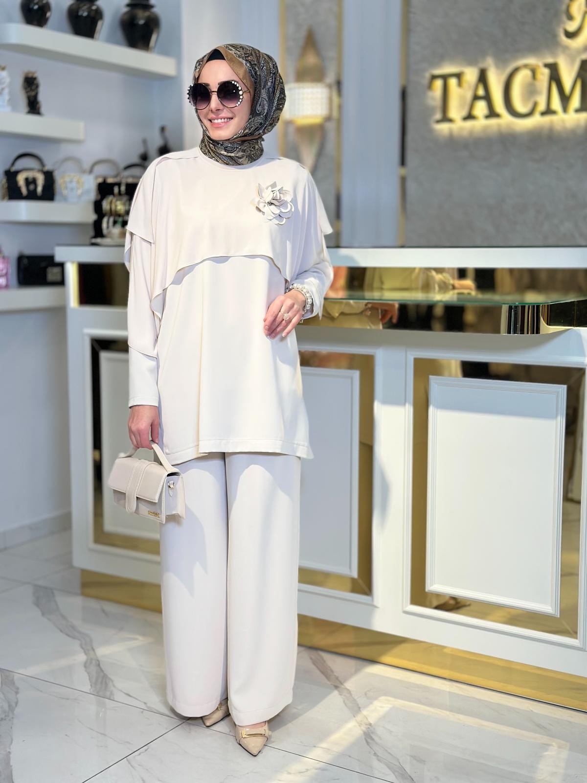 Nuss Pant.Takım-Tac 1058 - Bej