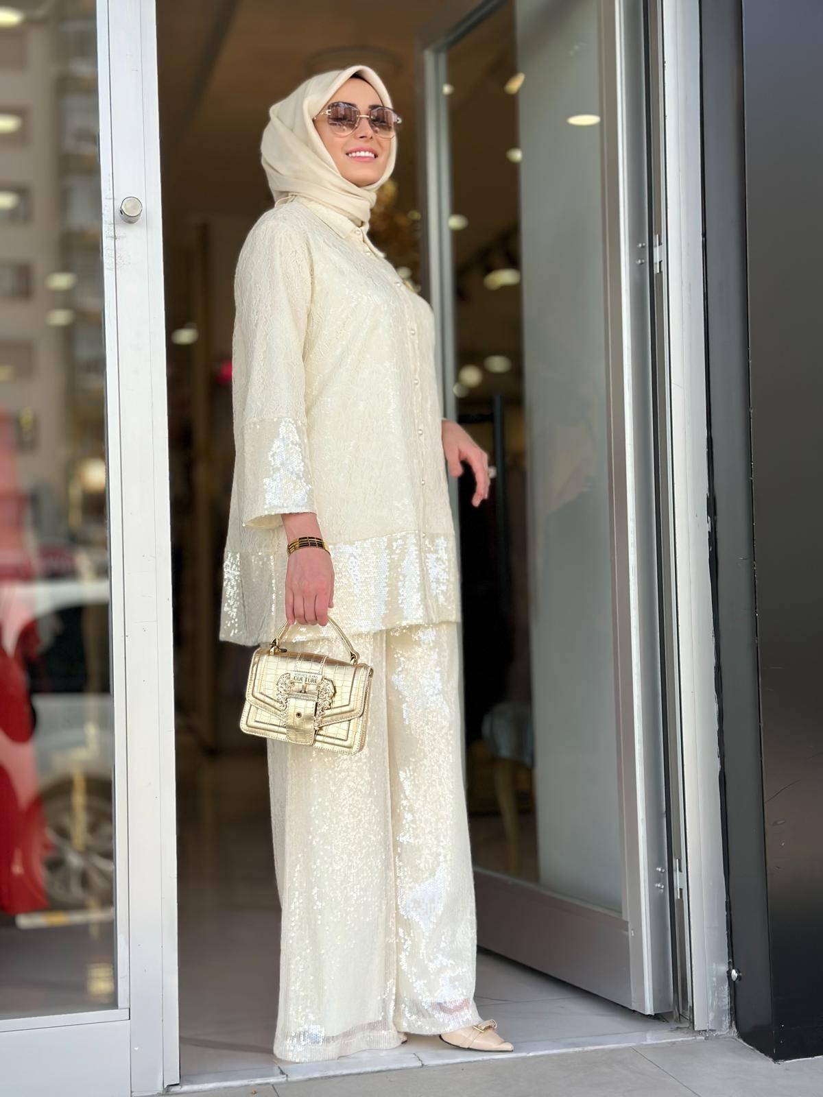 Dantel Pul Payet Pant.Takım-Tac 52011