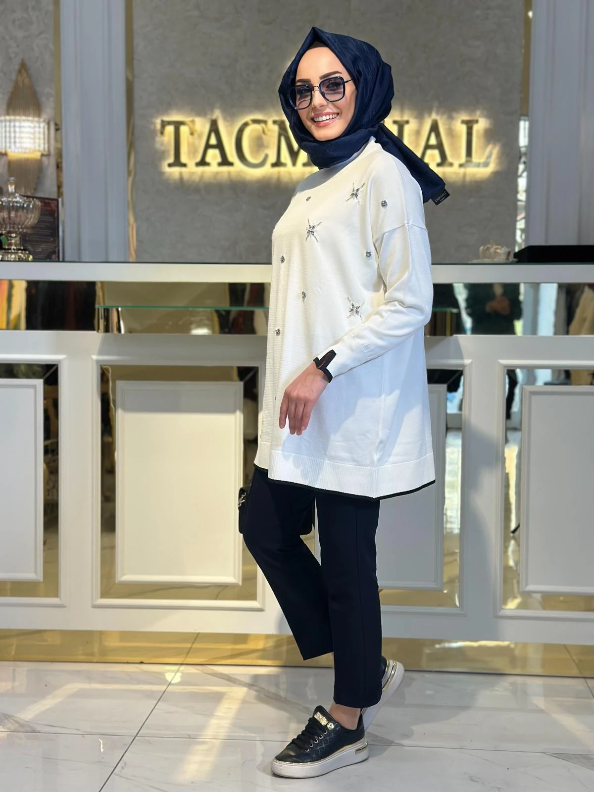 Taş Det.Uzun Tunik--Tac 17030