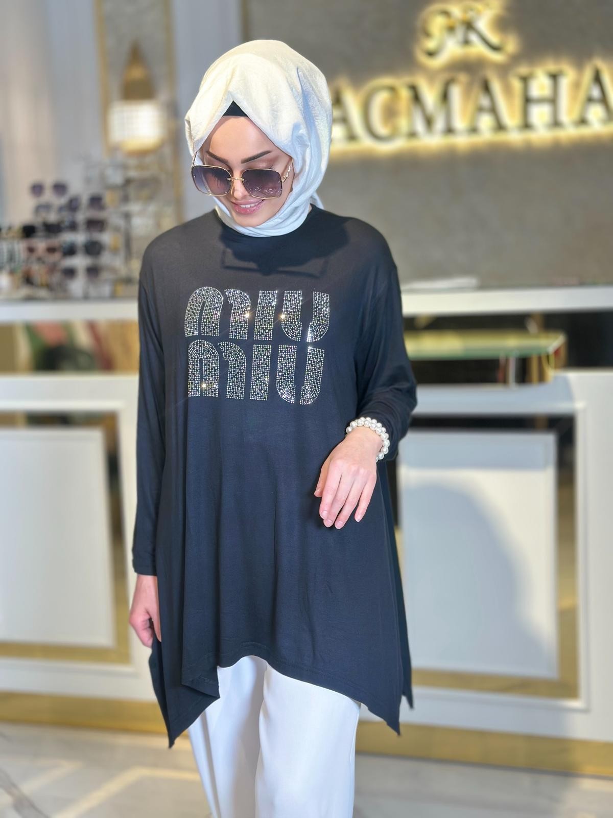 Mıu Mıu Bluz-Tac 30003 - SİYAH