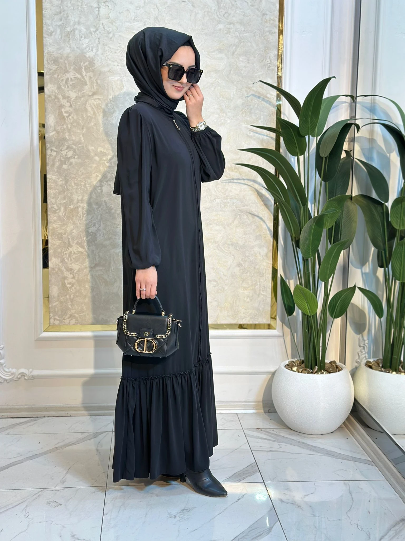 Altı Fırfırlı Ferace-Tac 778