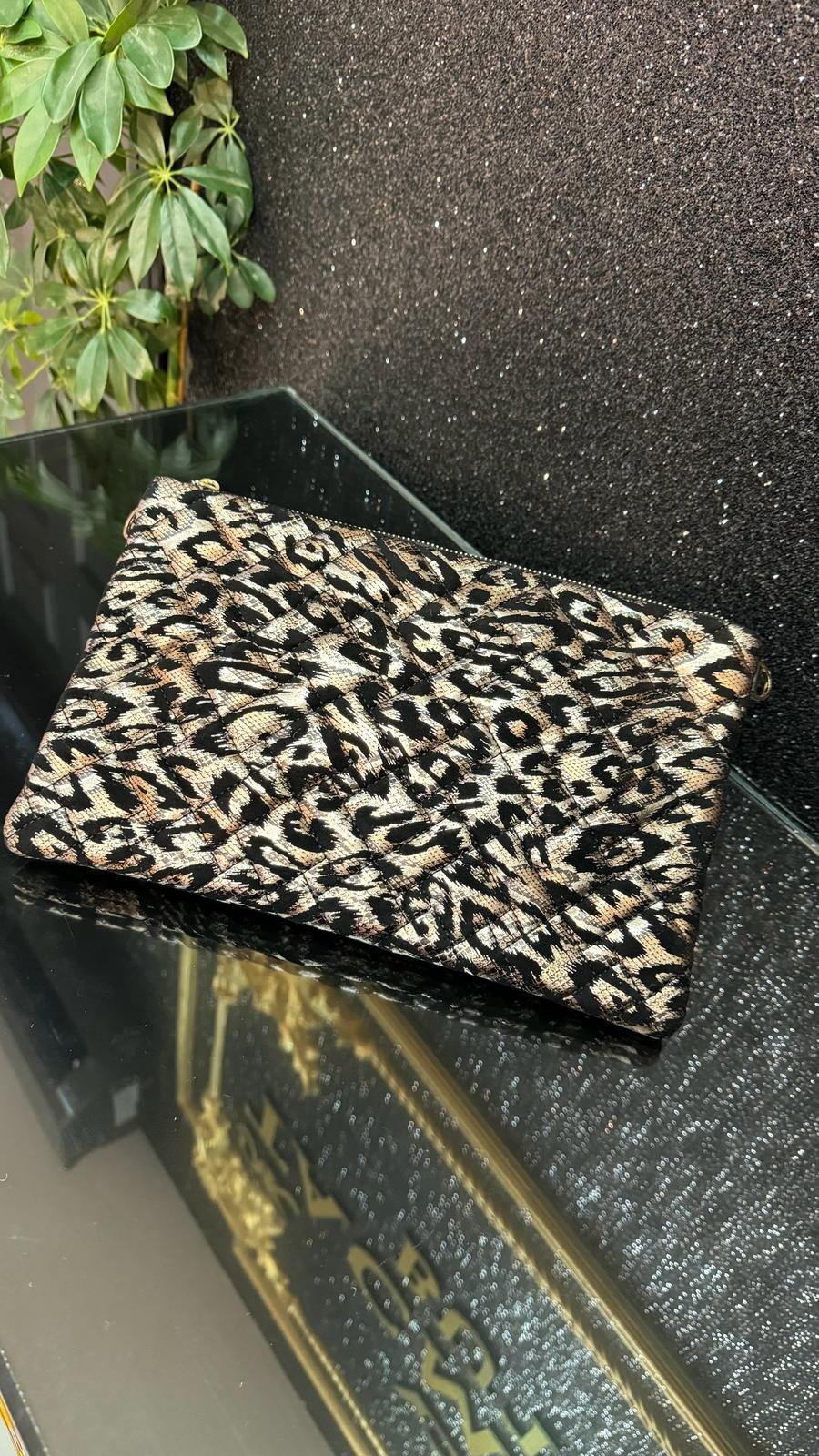 Tac904 Leopar Desen Portföy Çanta