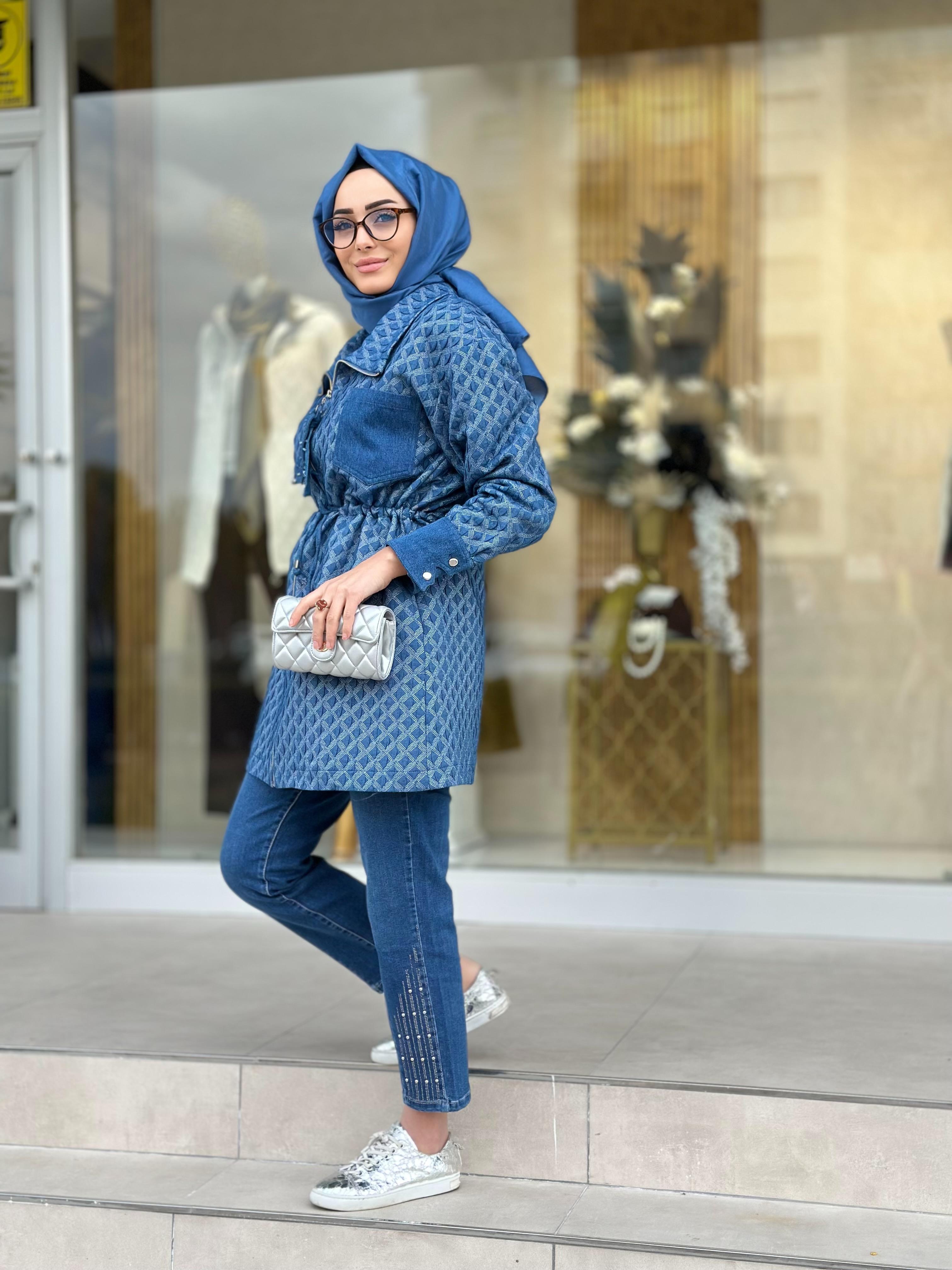 Fermuar Det.Bomber Ceket-Tac 14268