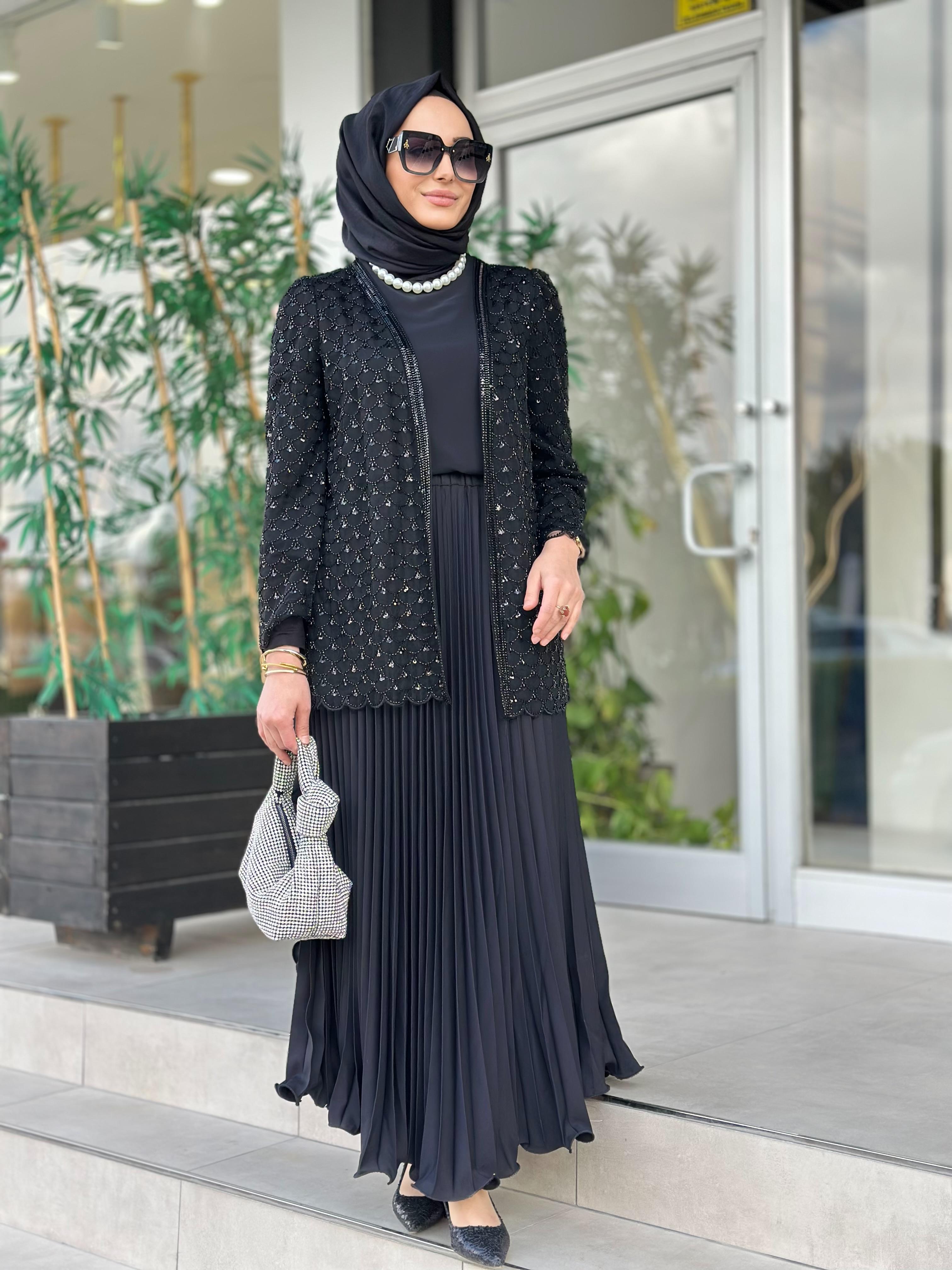 İthal Ceket-Tac 95154 - SİYAH