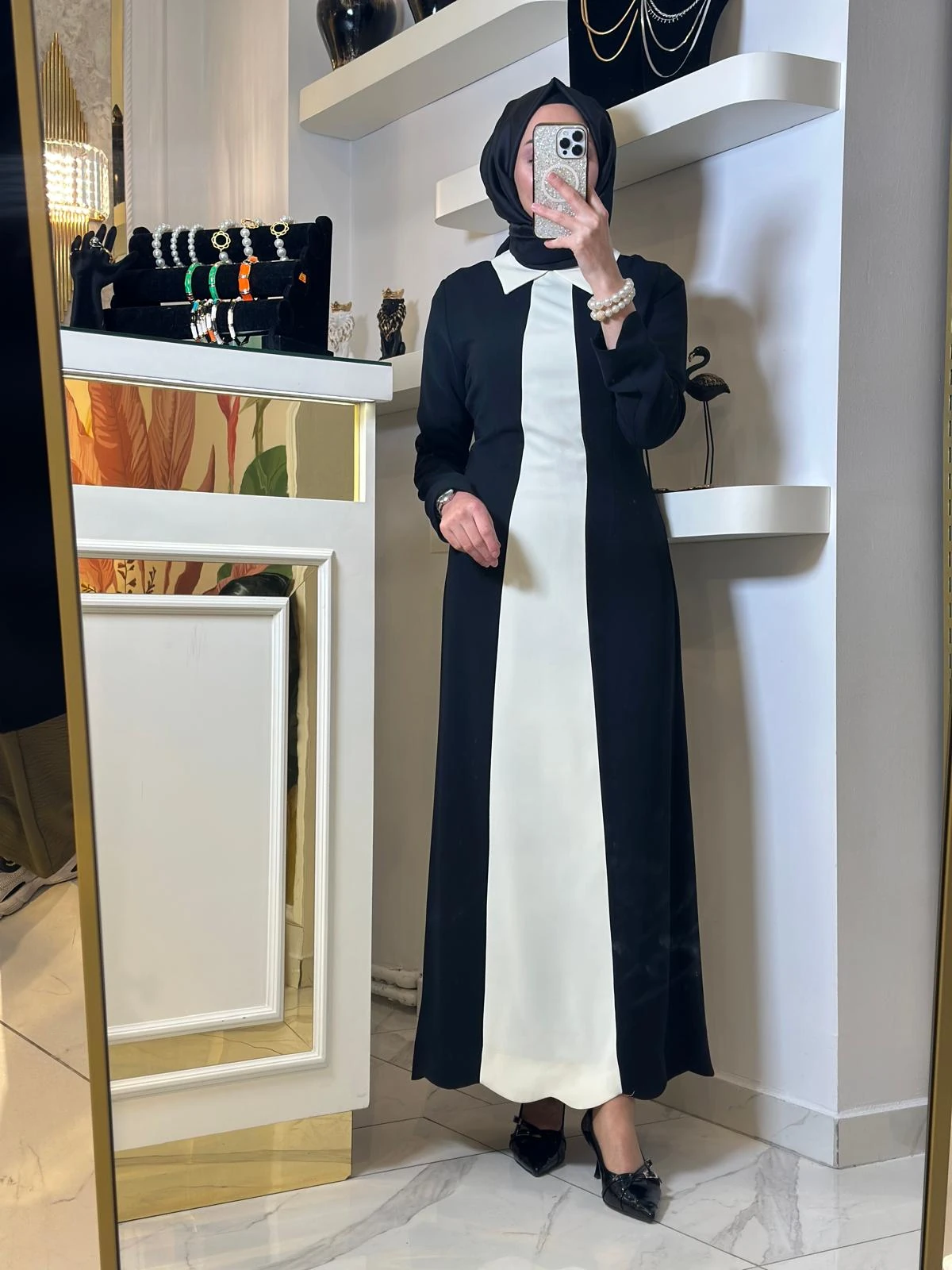 Fiyonklu Elbise-Tac 2047