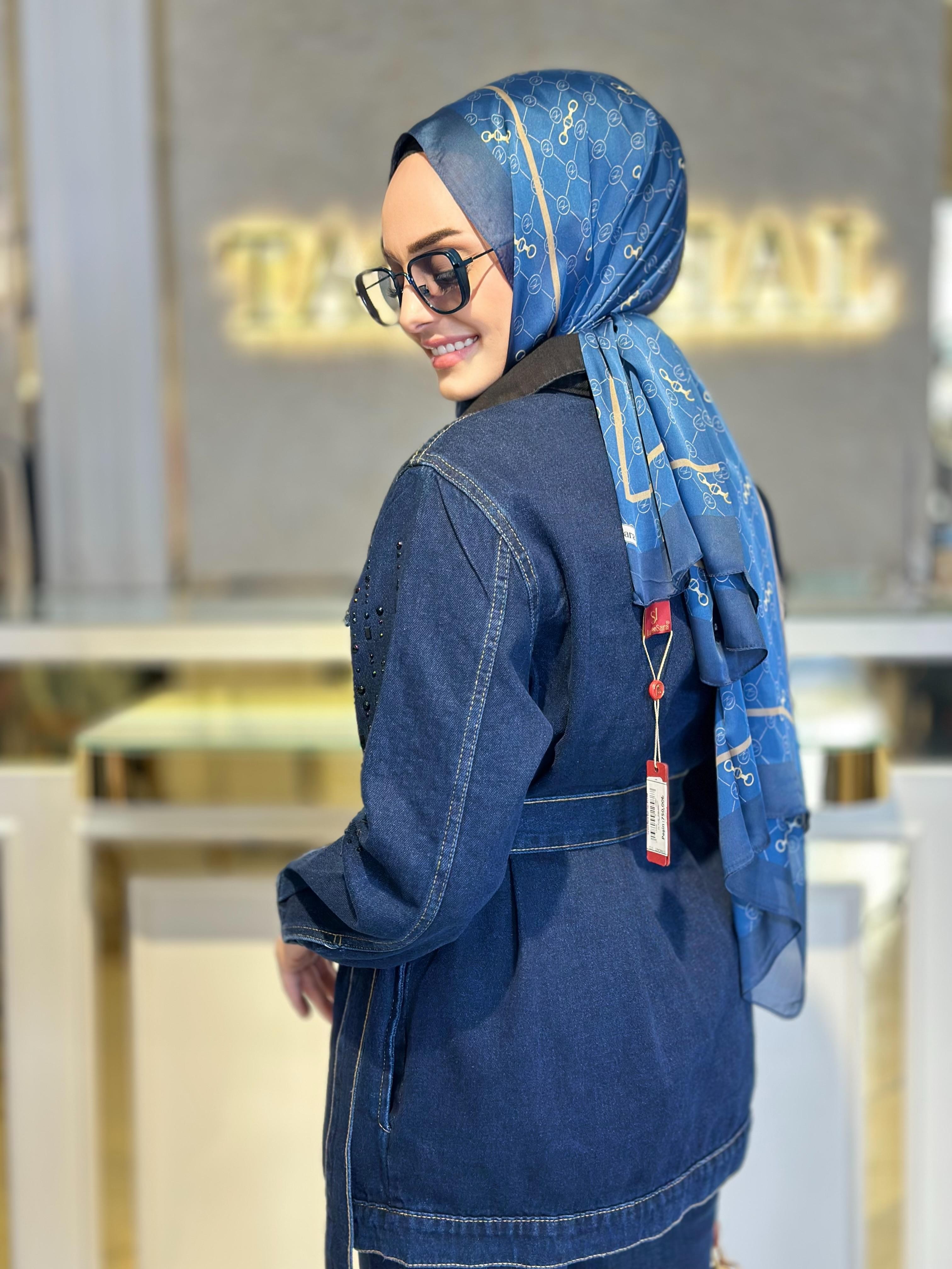 Verona Taşlı Denim Ceket-Tac 1566