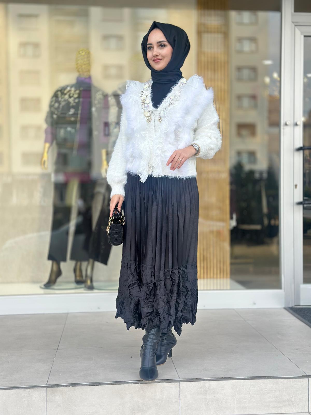 Güllü İncili Hırka-Tac 52941