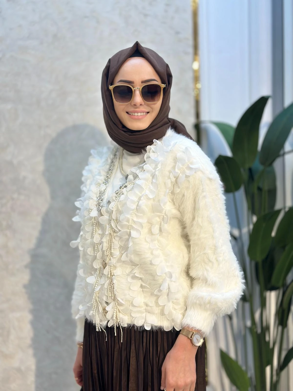 İncili Kısa İthal Hırka-Tac 52943