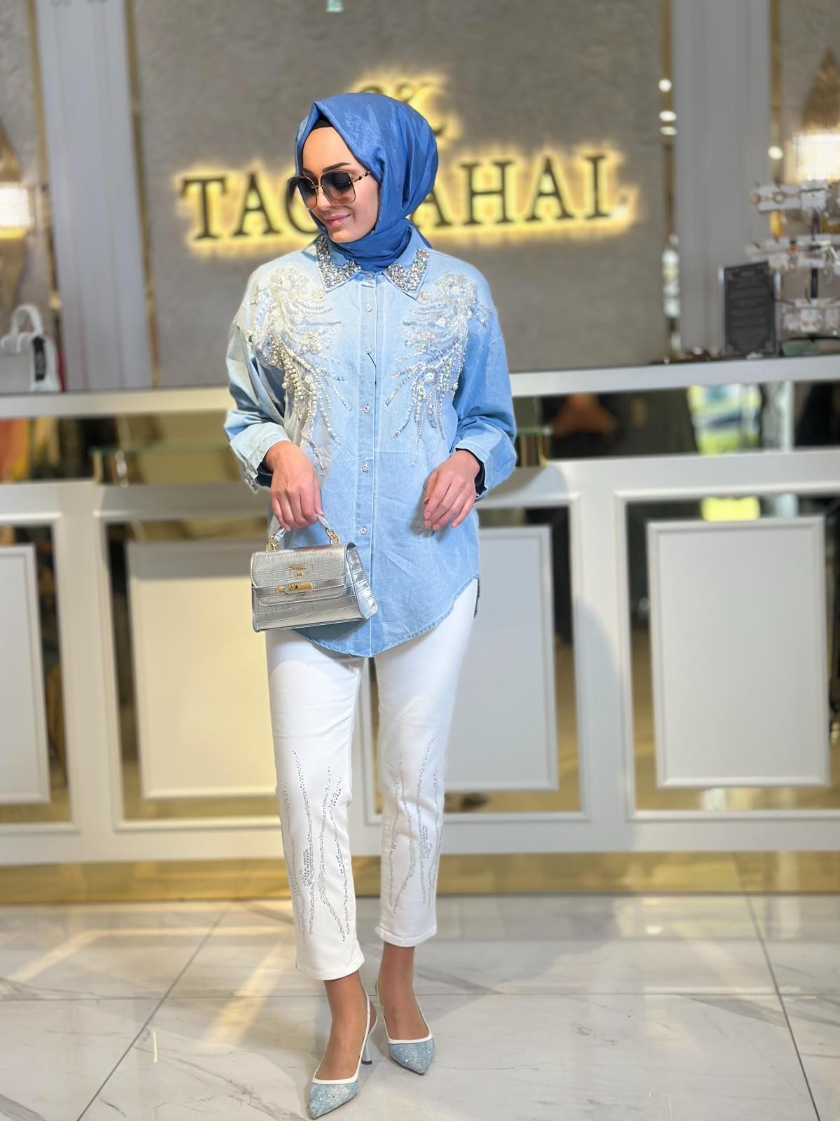 İthal Kot Gömlek-Tac 50038
