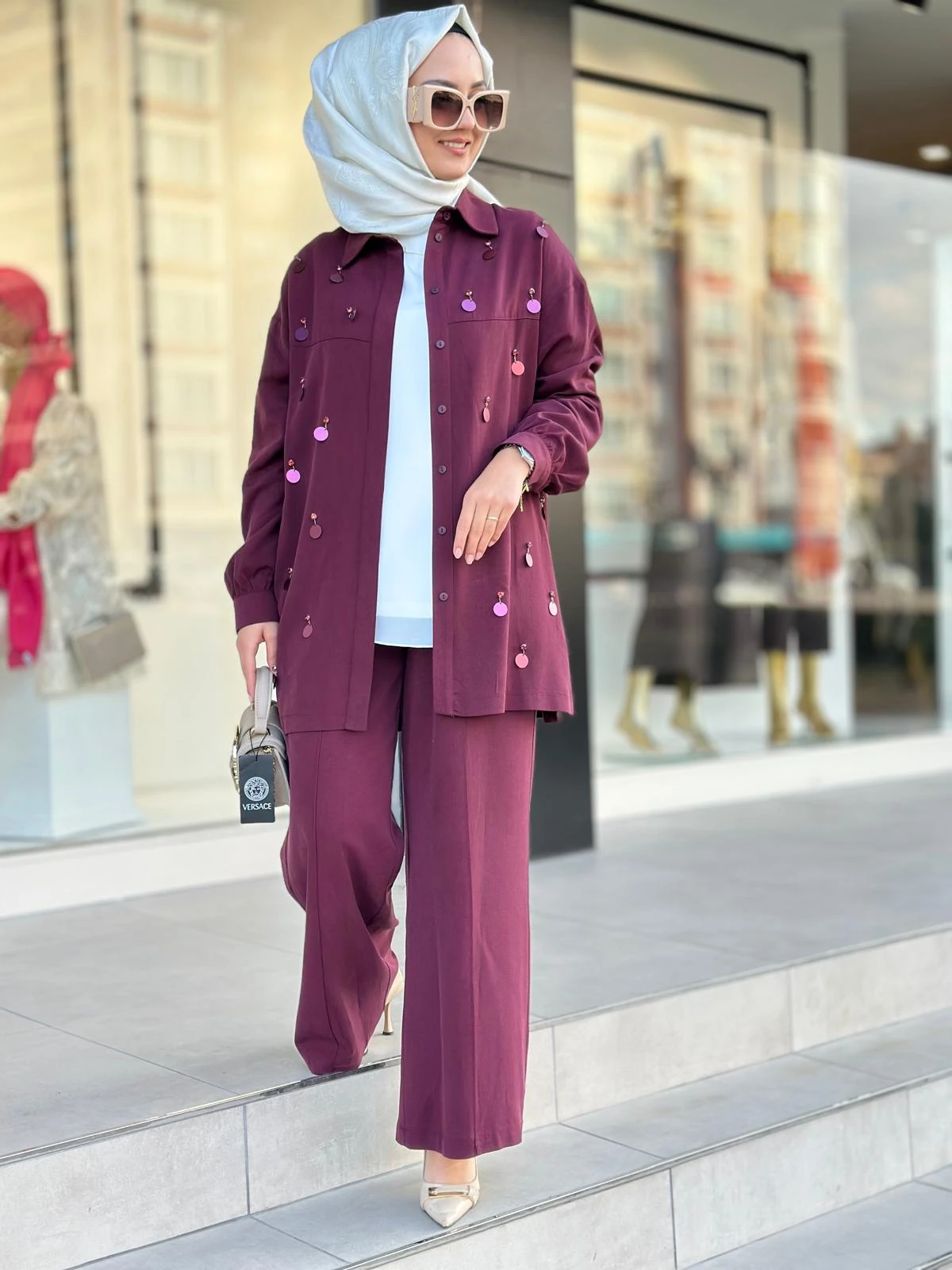 Nuss Pantolon Takım-Tac 01031 - MÜRDÜM