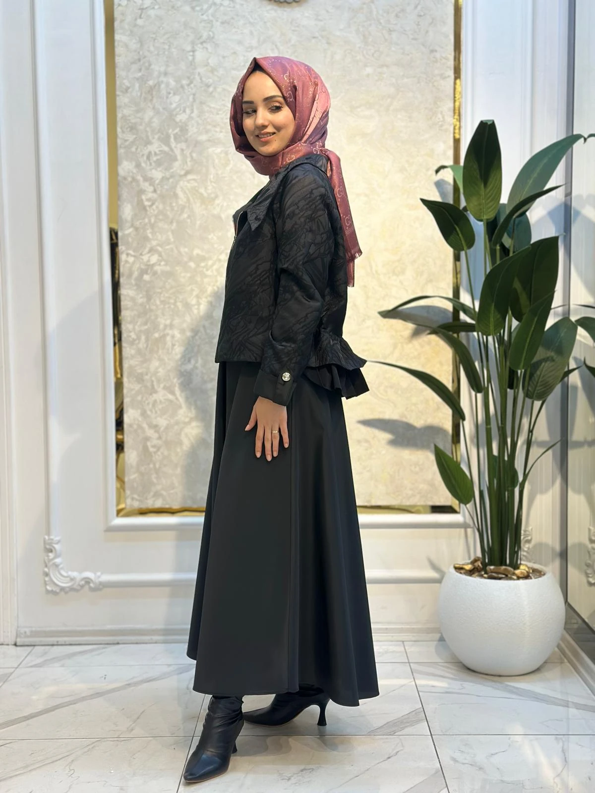 Fermuarlı Jakar Takım-Tac 7958