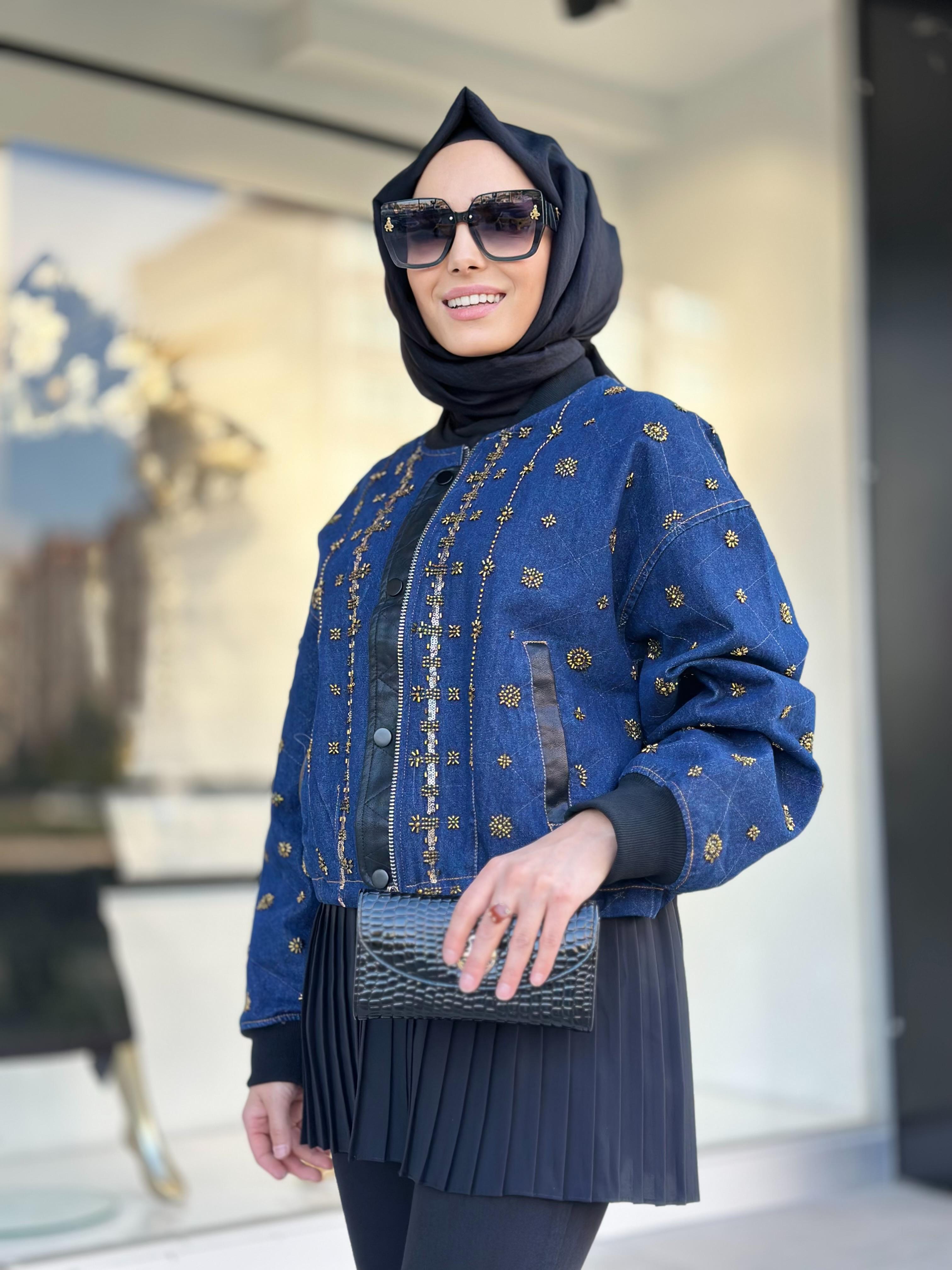 İthal Kısa Kot Ceket-Tac 87969