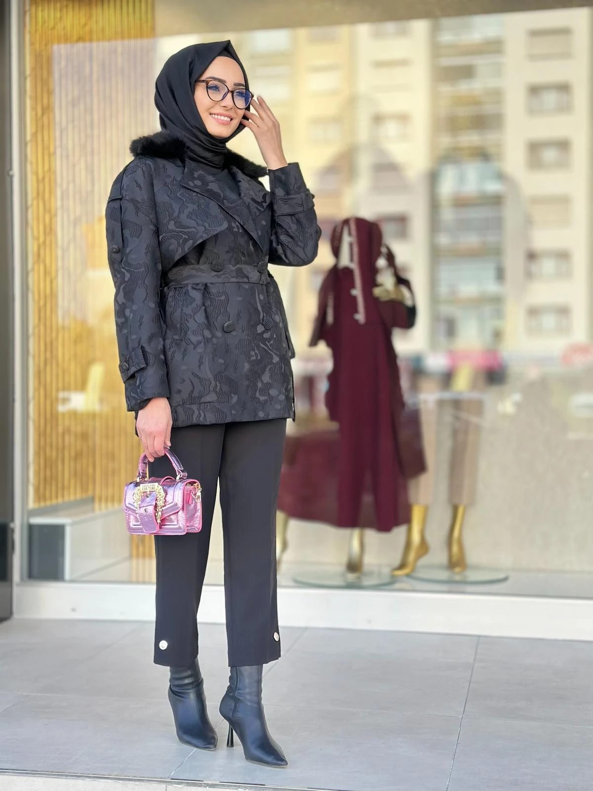 Yakası Kürklü Jakar Kap-Tac 7964