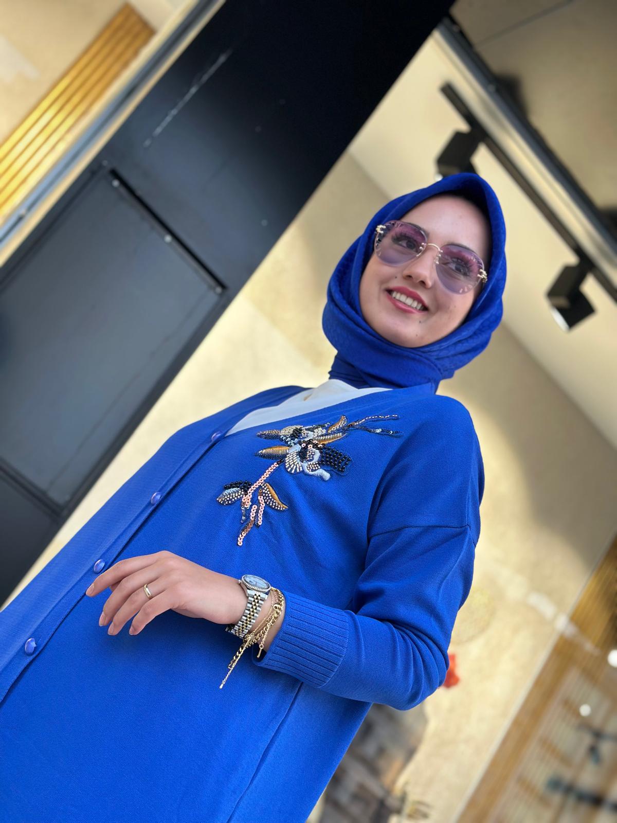 Çiçek Nakışlı Hırka-Tac 140327