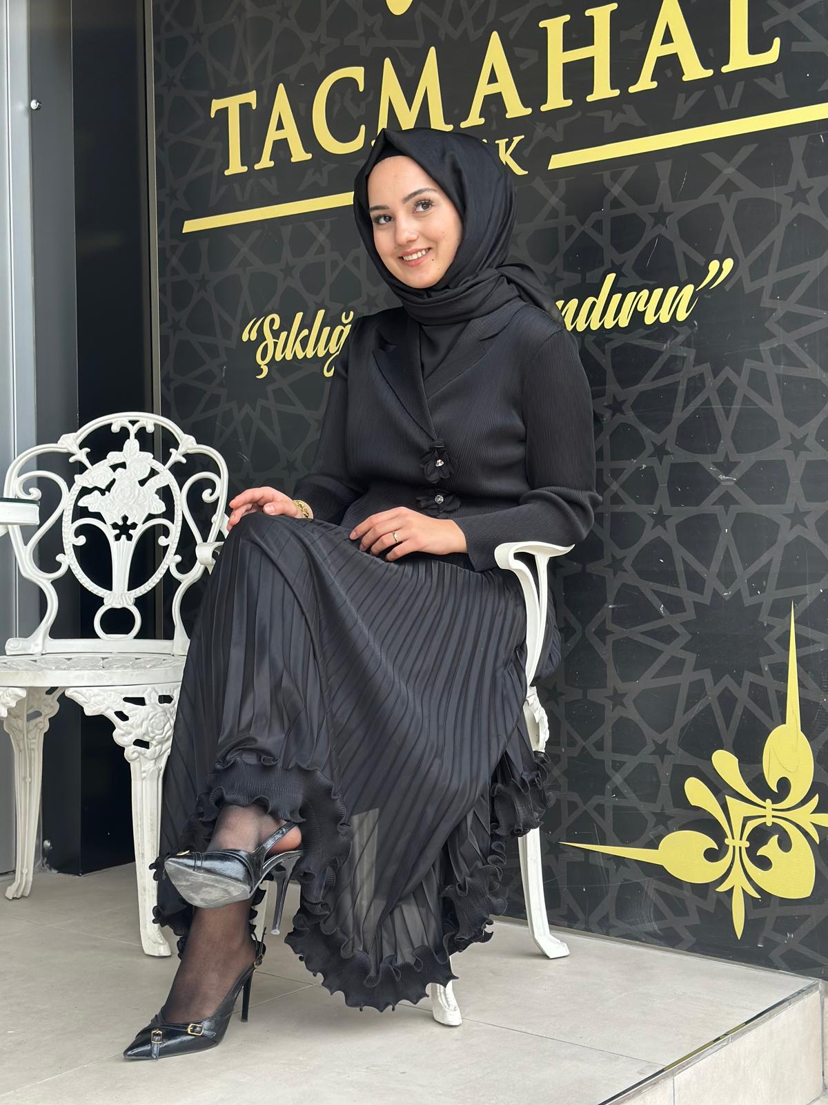 Çiçek Det.İthal Elbise-Tac 85268