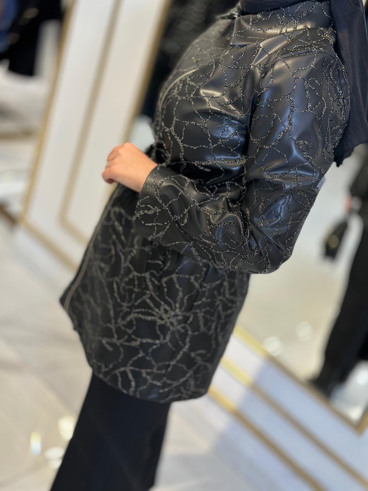 Pivoine Desenli Ceket-Tac 32699