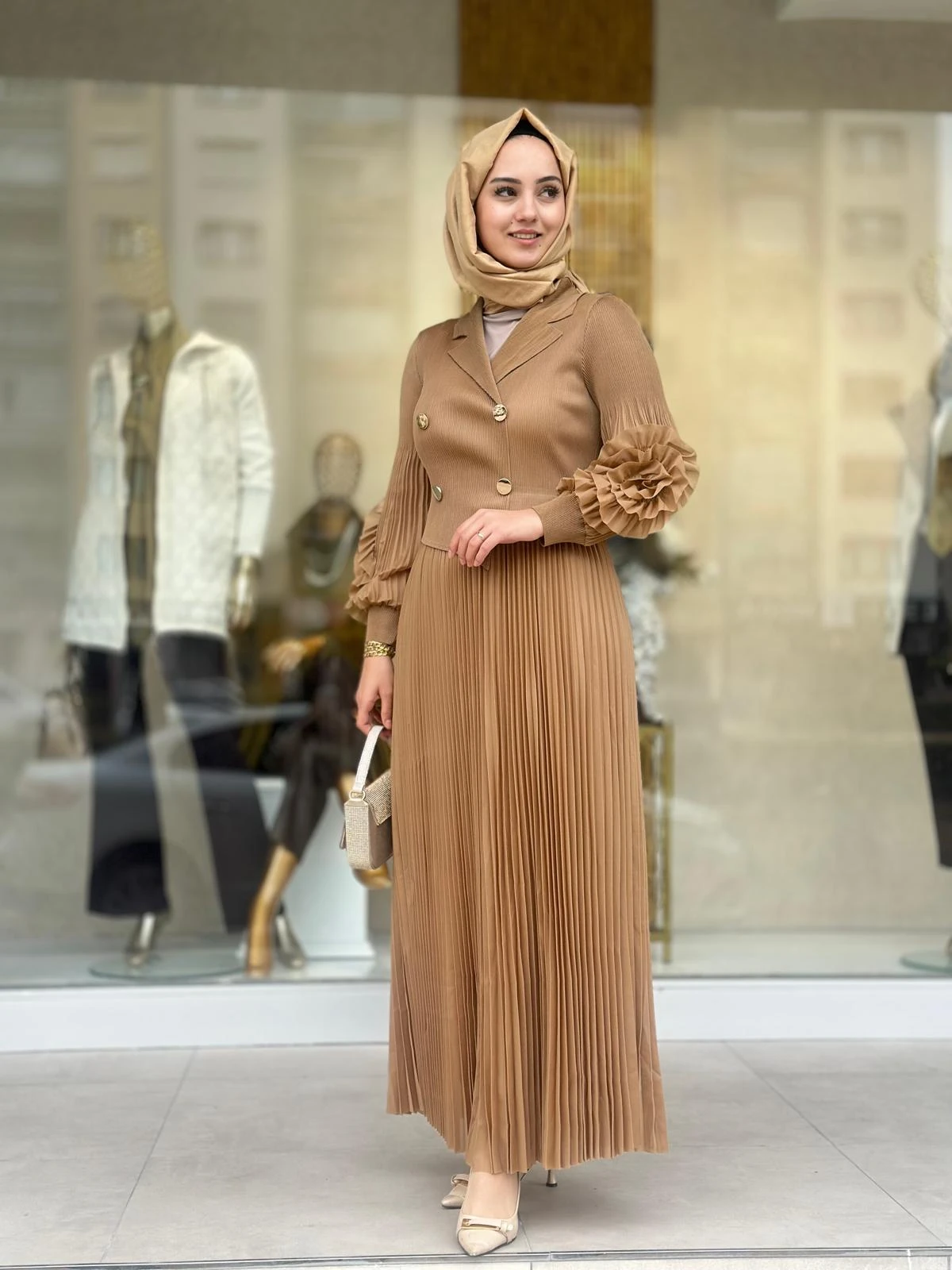 İthal Elbise-Tac 85267 - CAMEL