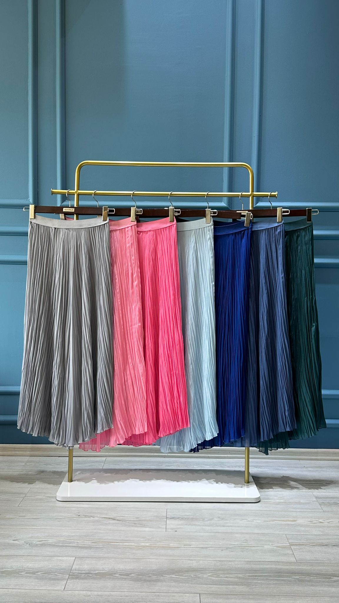 Şifon Kırıştırma Etek-Tac 5432