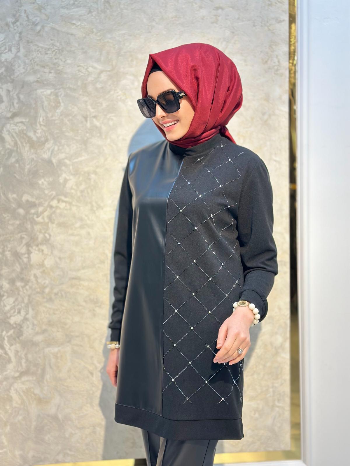 Deri Ve Taş Det.Tunik-Tac 987