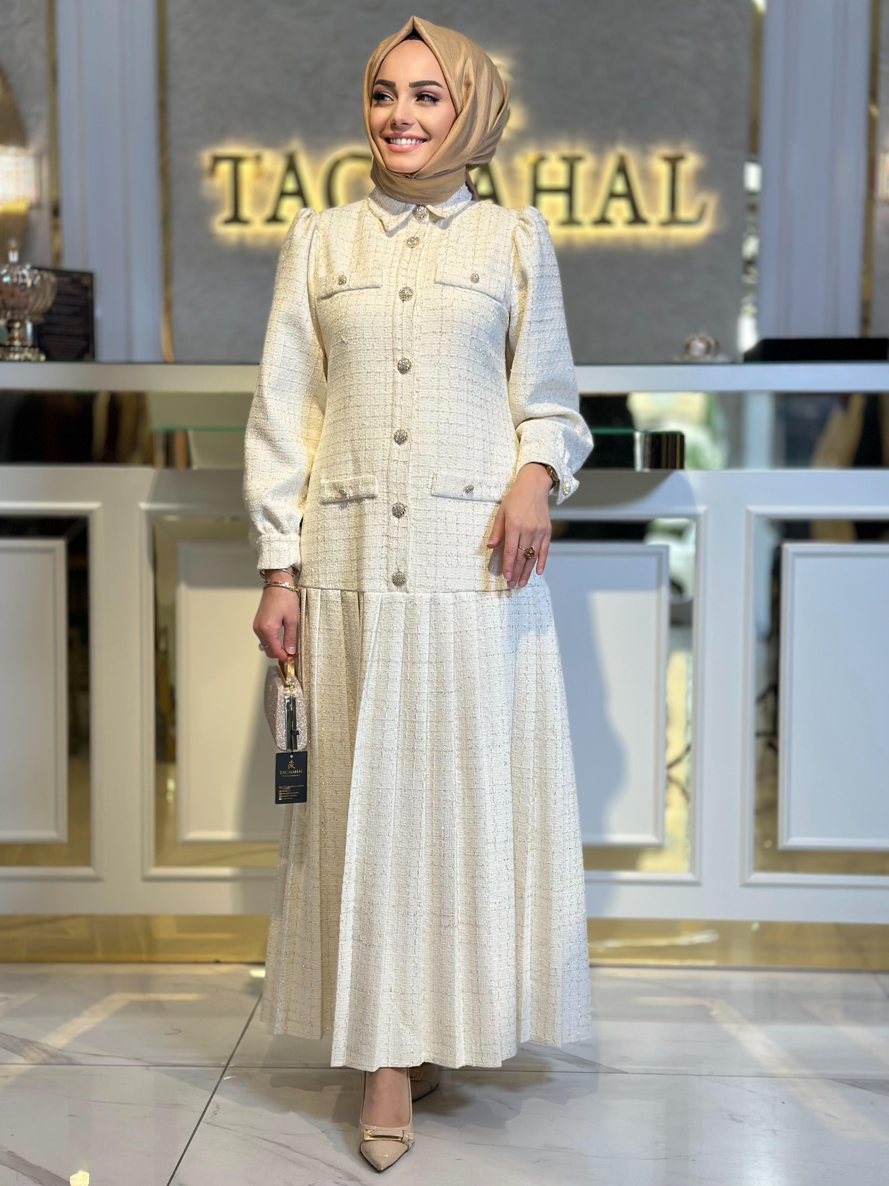 Piliseli Tüvit Elbise-Tac 55062