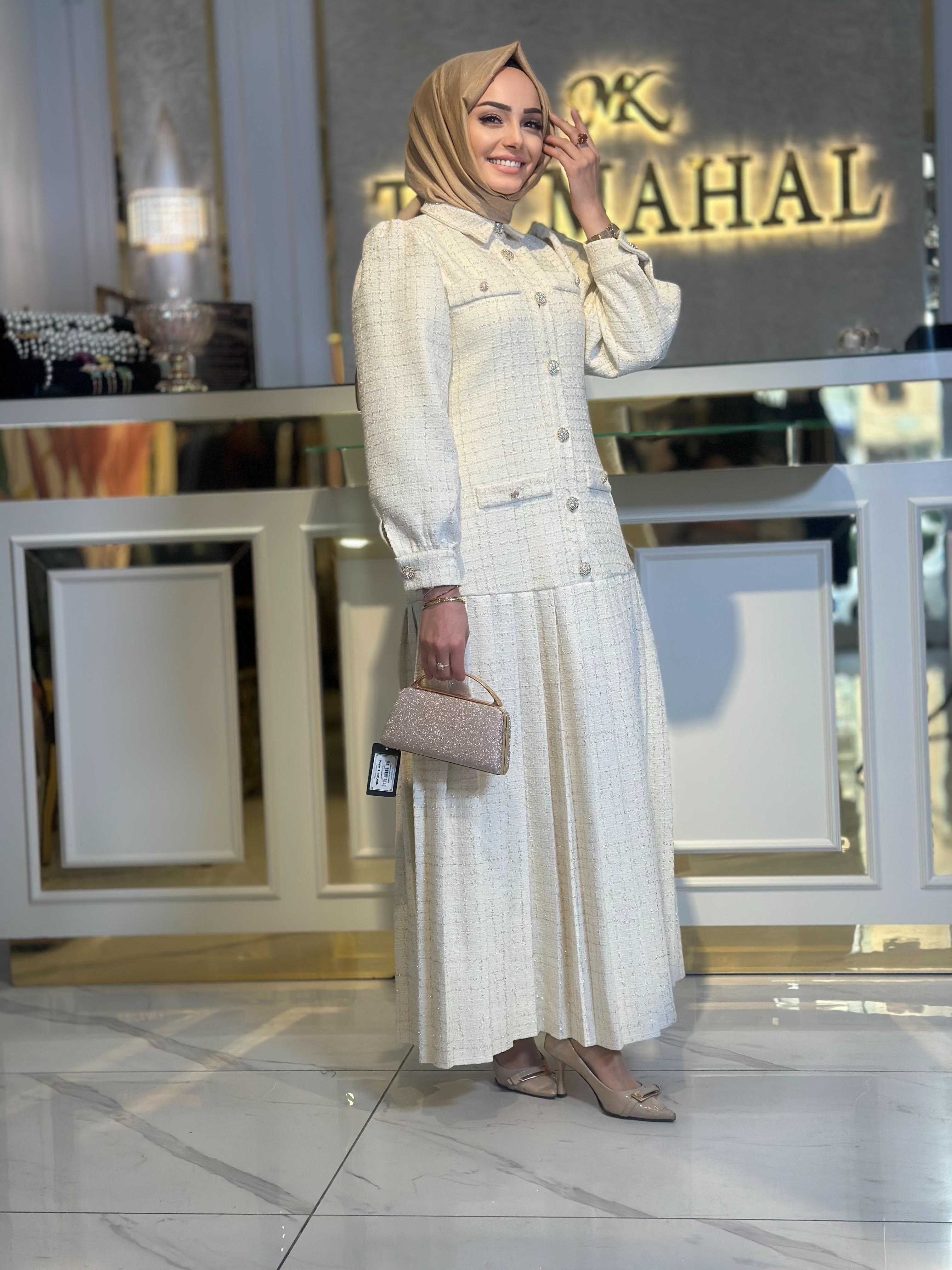 Piliseli Tüvit Elbise-Tac 55062