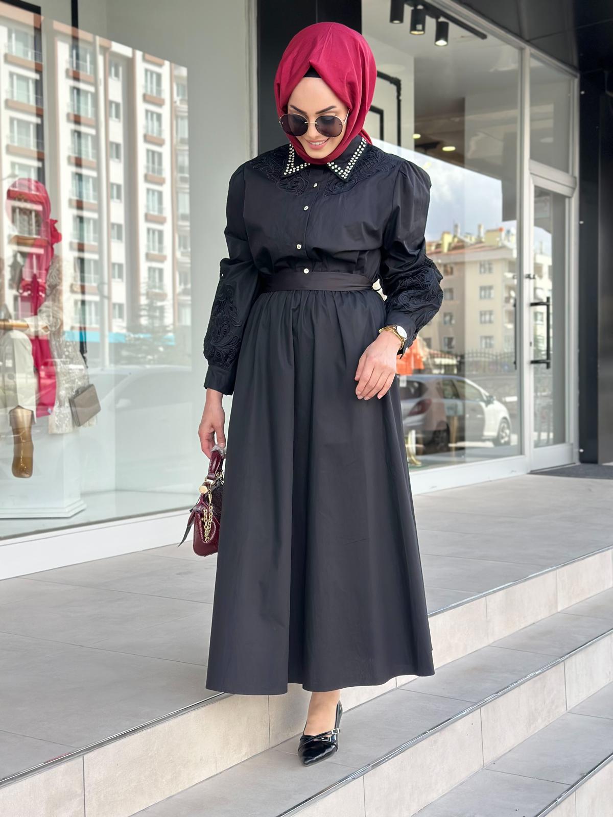 Lioara Güpürlü Elbise-Tac 5007