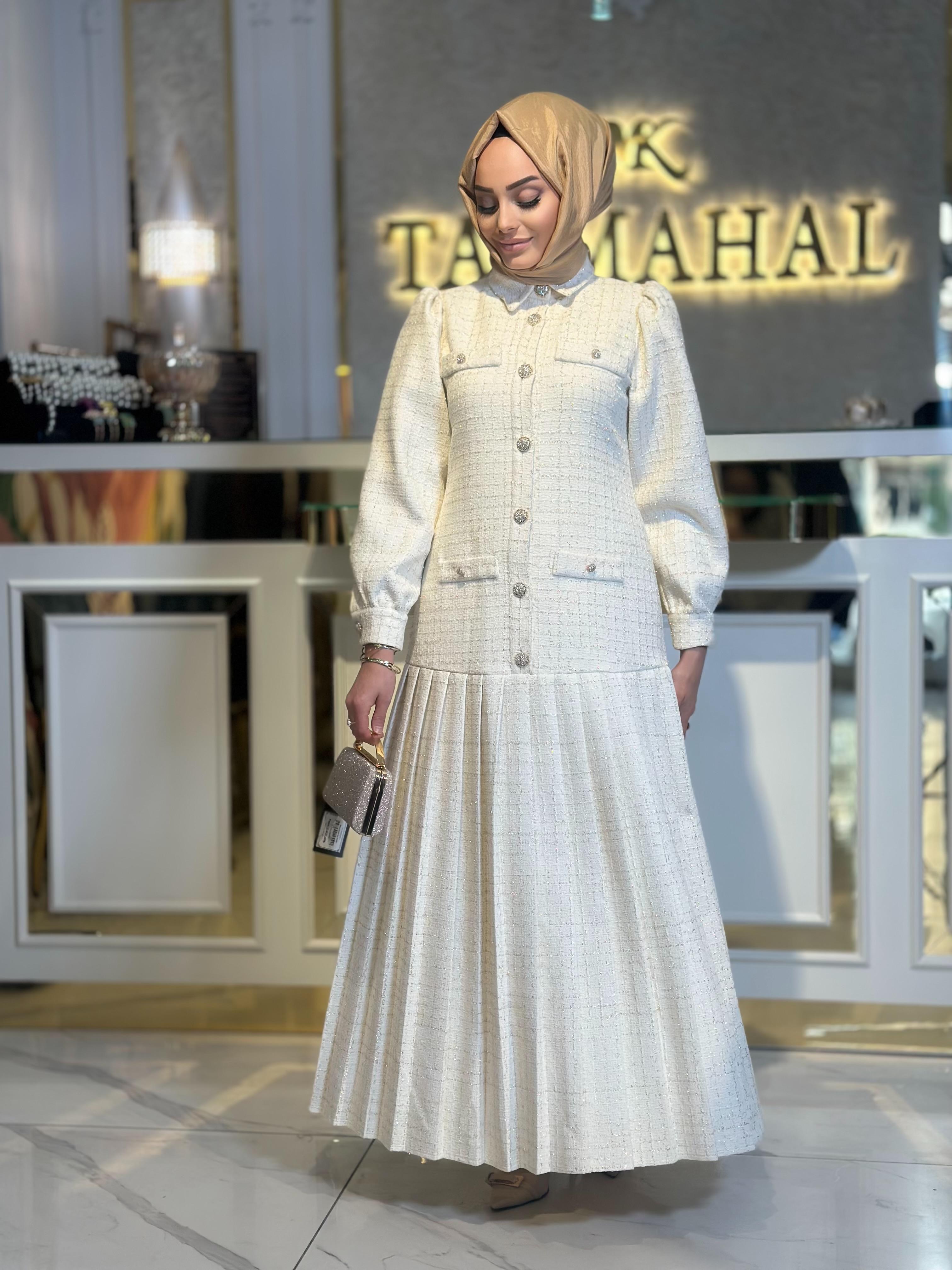 Piliseli Tüvit Elbise-Tac 55062