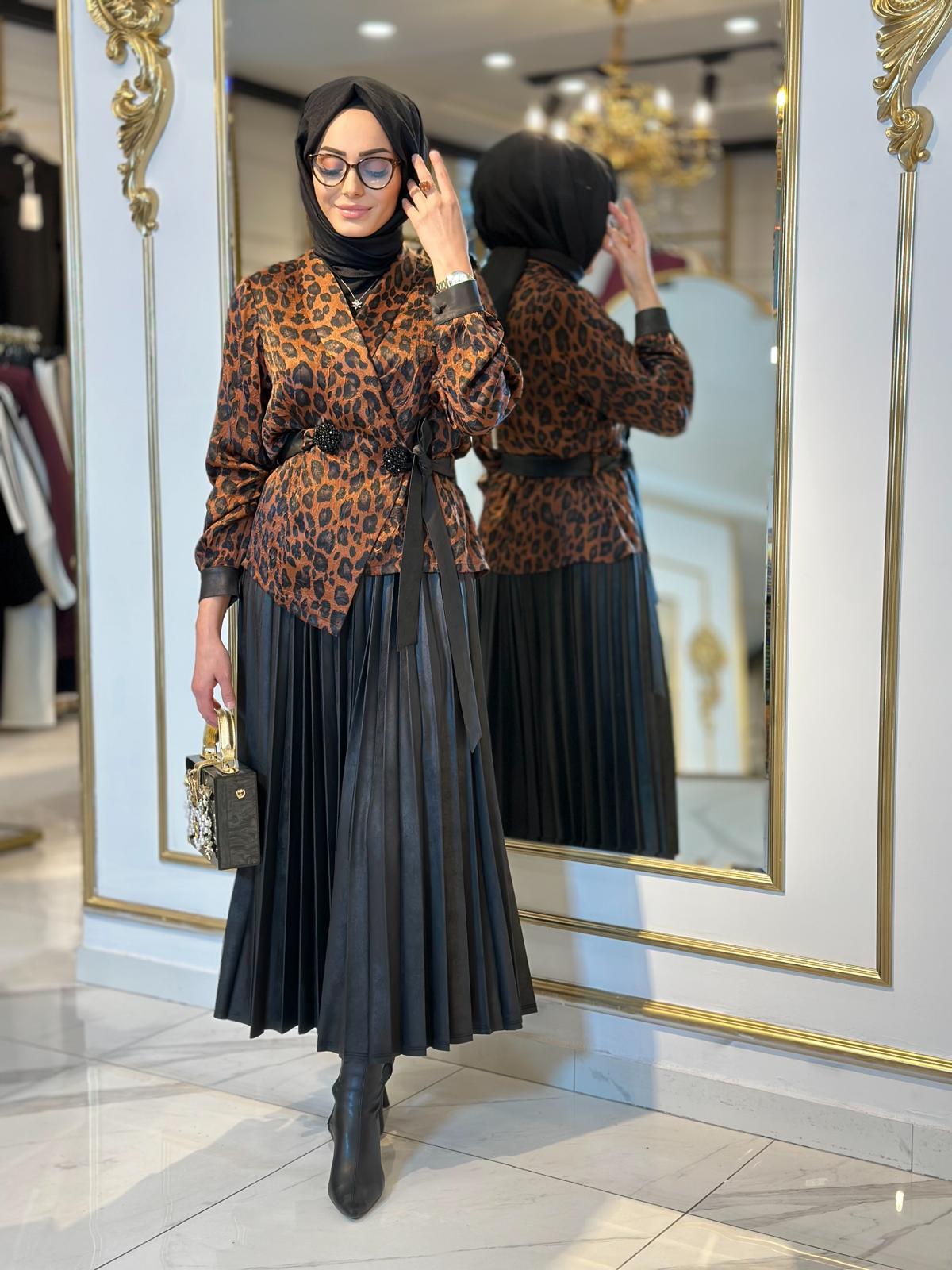 Leopar Des.Etek Takım-Tac 45821