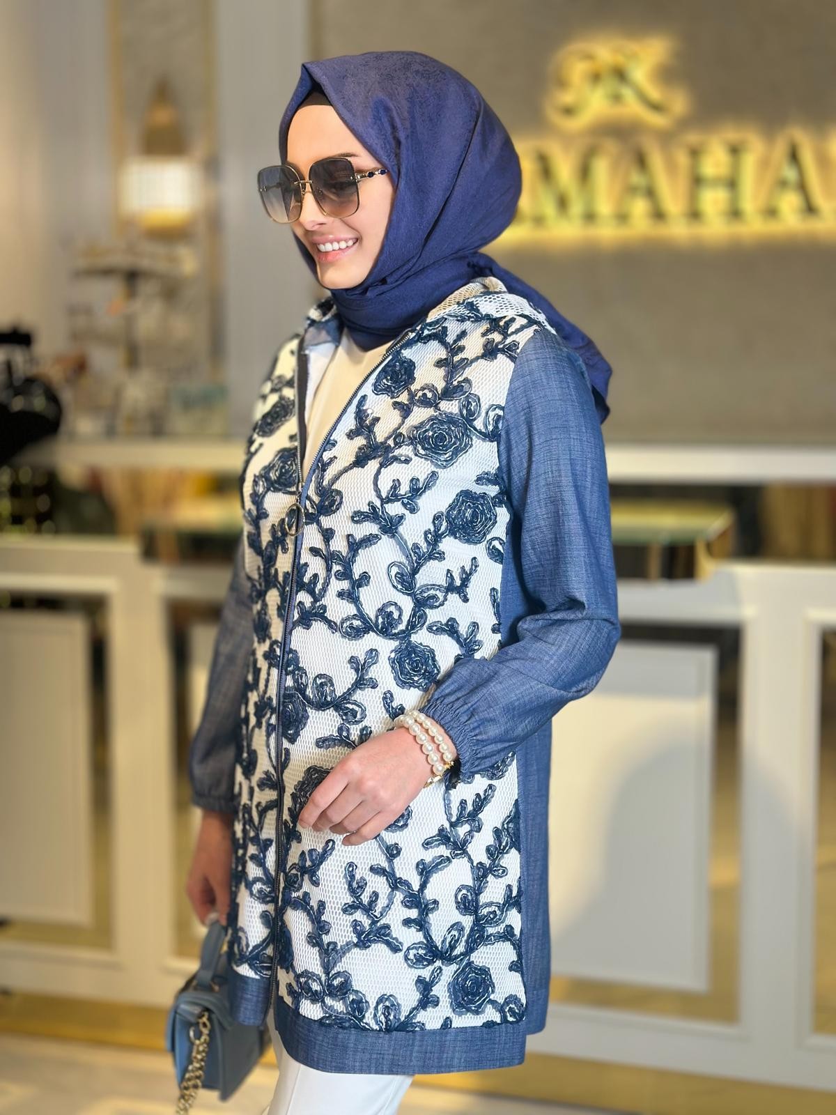 Kot Güpürlü Ceket-Tac 1585