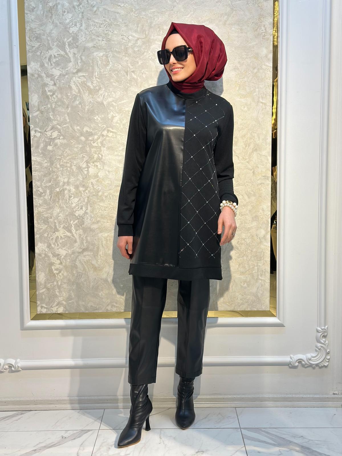 Deri Ve Taş Det.Tunik-Tac 987