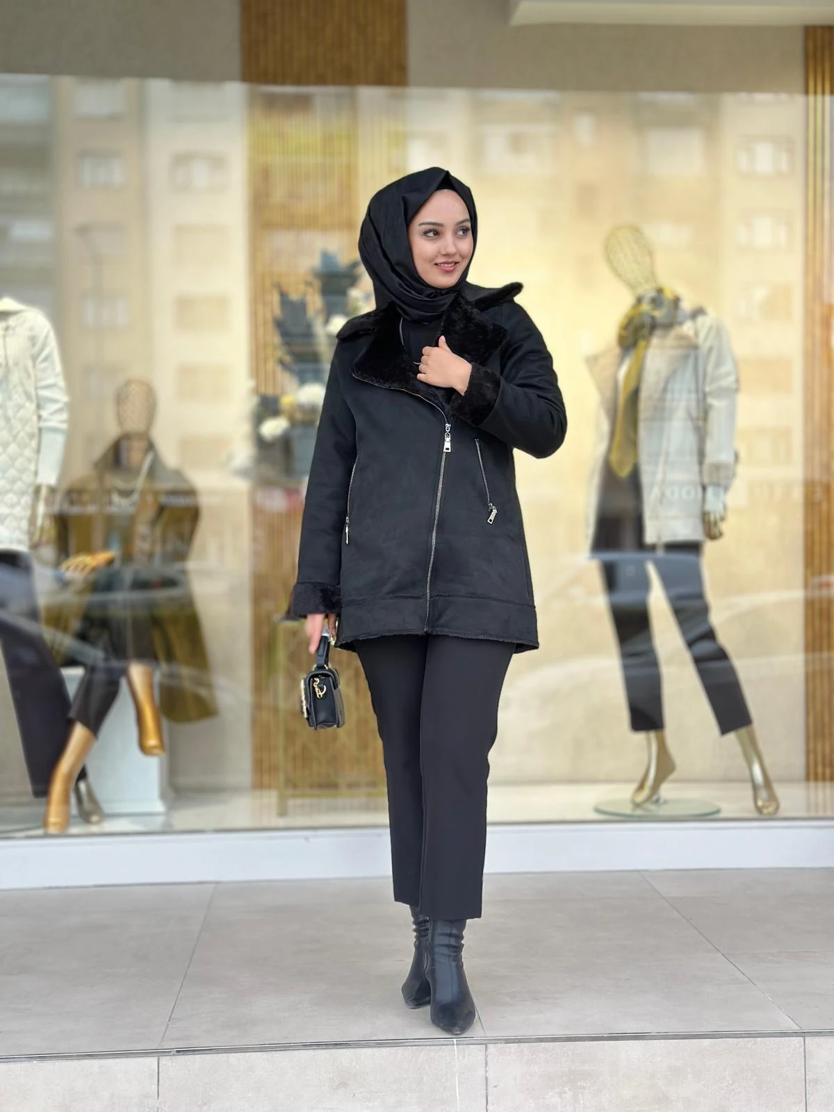 İçi Kürklü Biker Kaban-Tac 2014