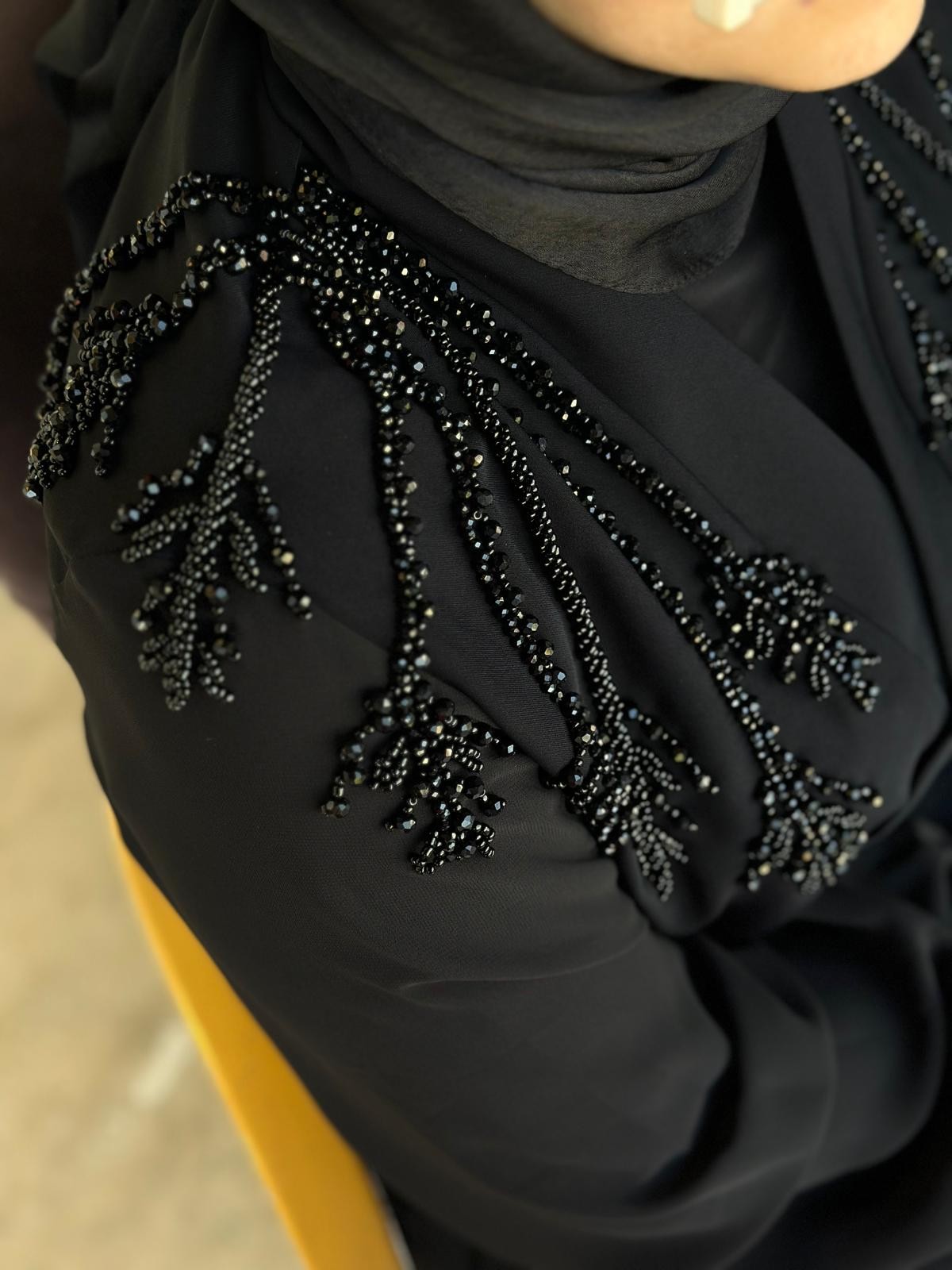 Kolu Şifon Abaya- Tac 8523