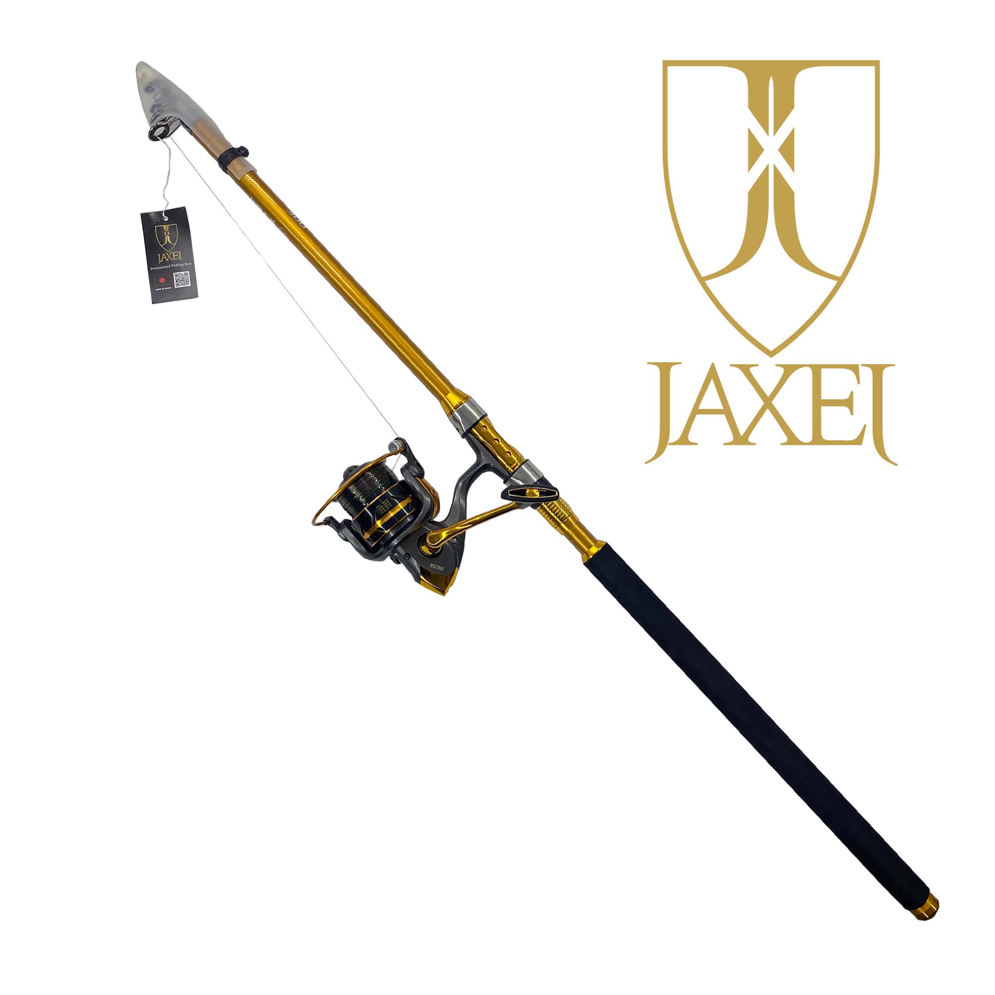 Jaxel Teleskopik Olta Seti Mini Surf Set (Gold)