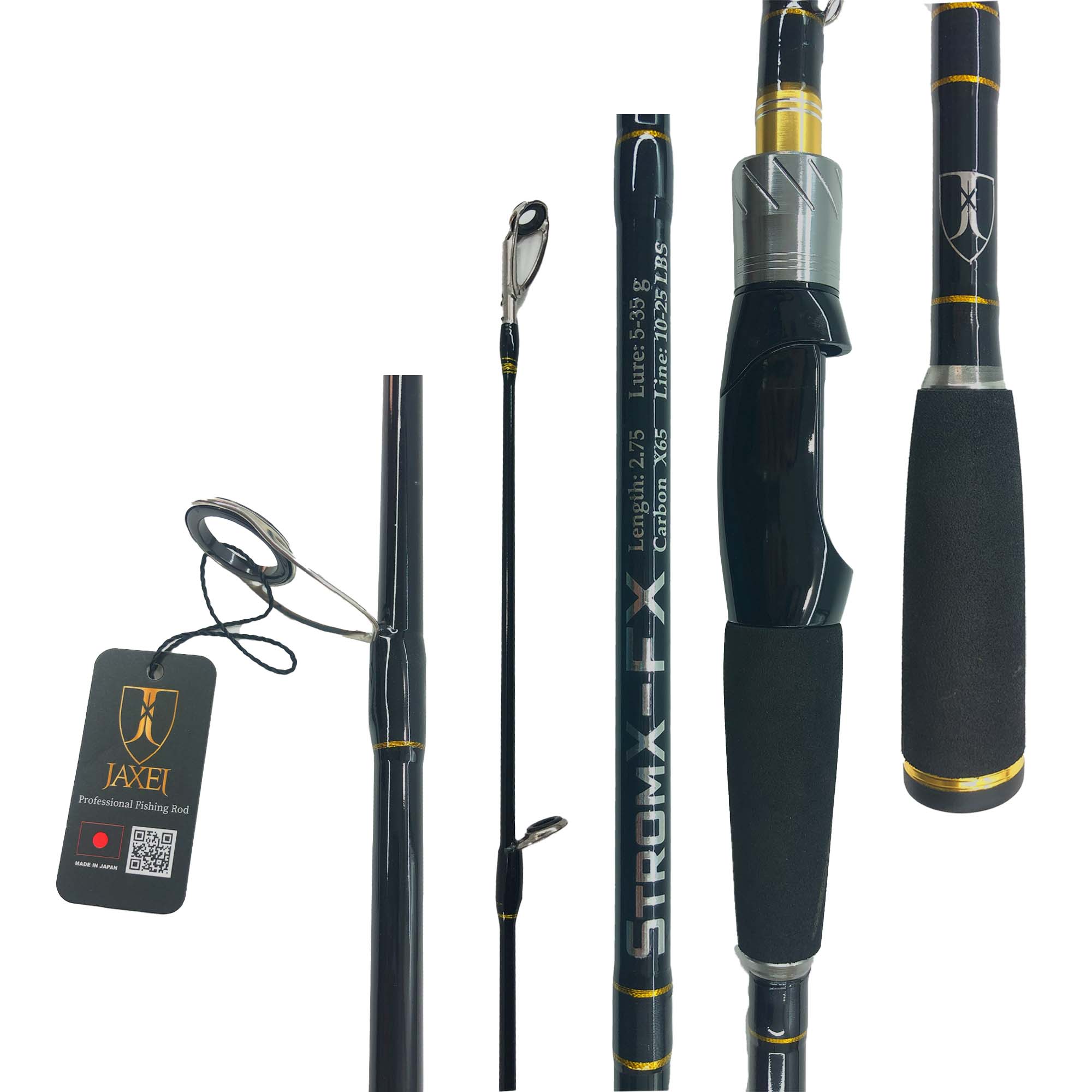 Jaxel StormX-FX Light Spin Kamış 5-35gr (Black)