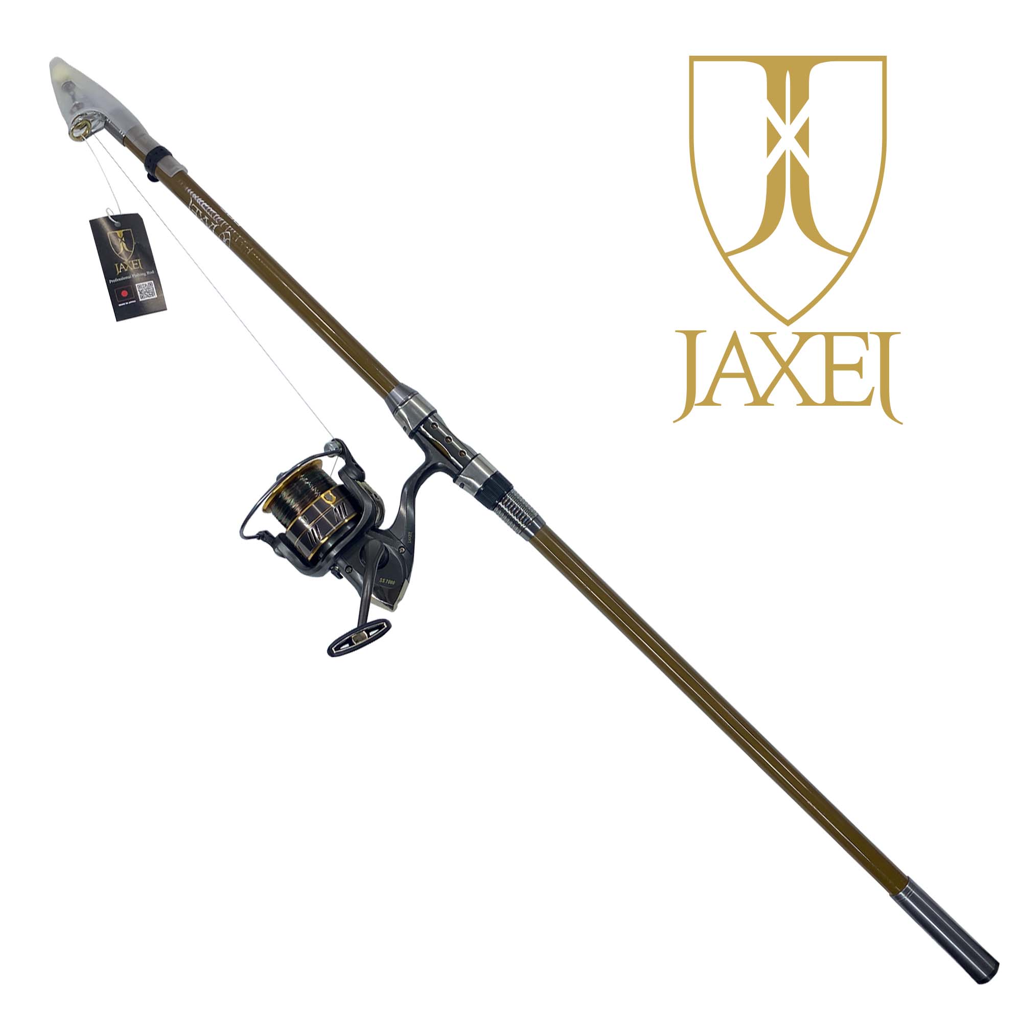 Jaxel Teleskopik Olta Seti Mini Surf Set (Brown)