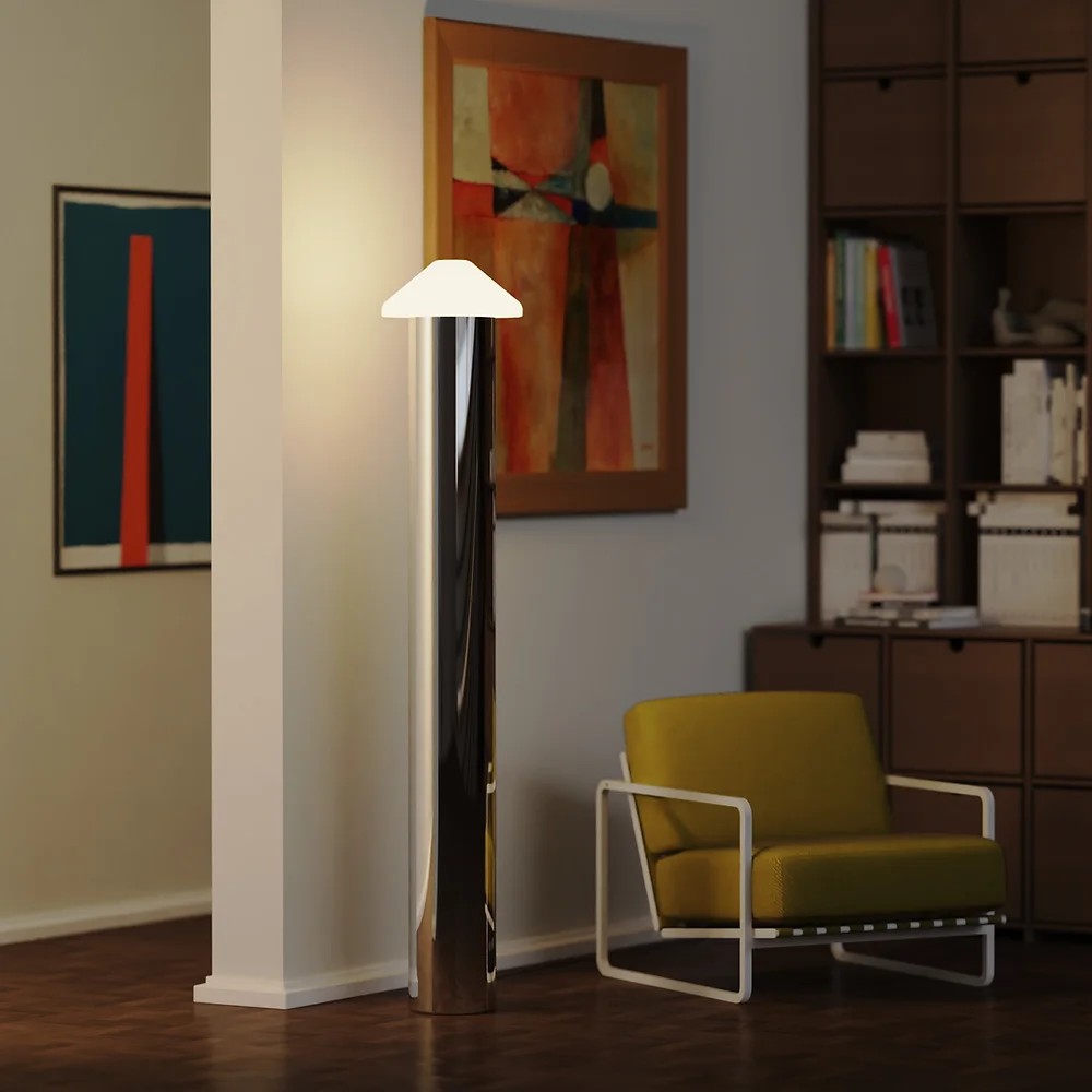 Sade Floor Lamp Silver