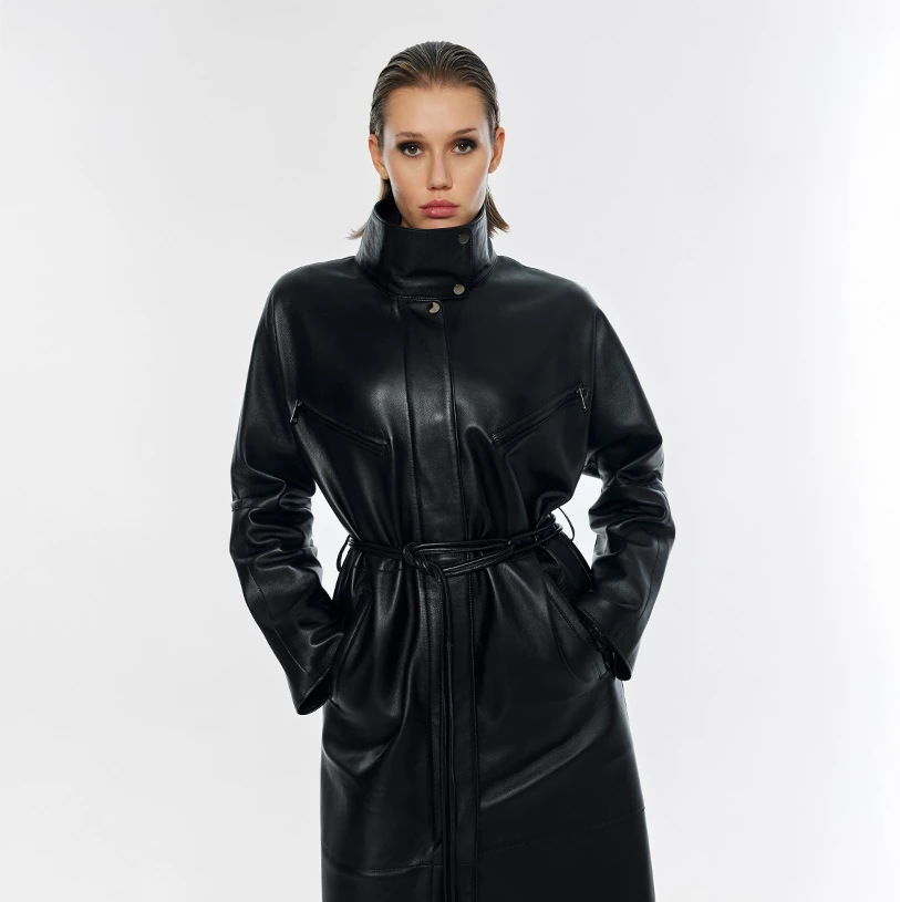 Milan Leather Coat