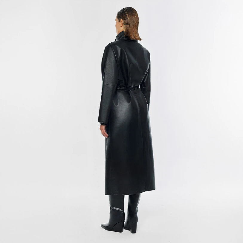 Milan Leather Coat