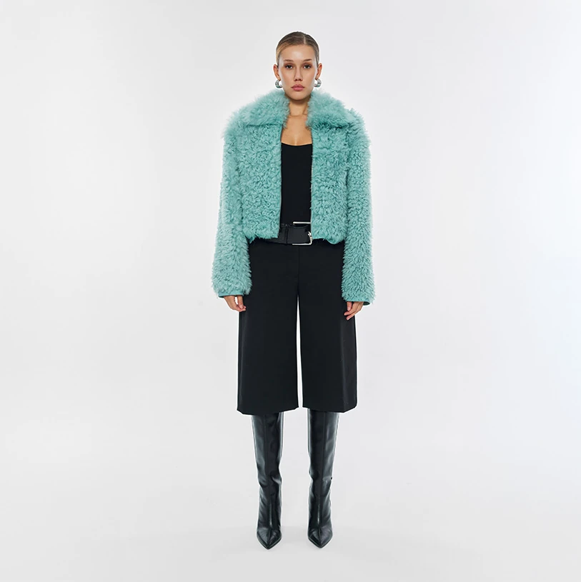 Berry Shearling Jacket