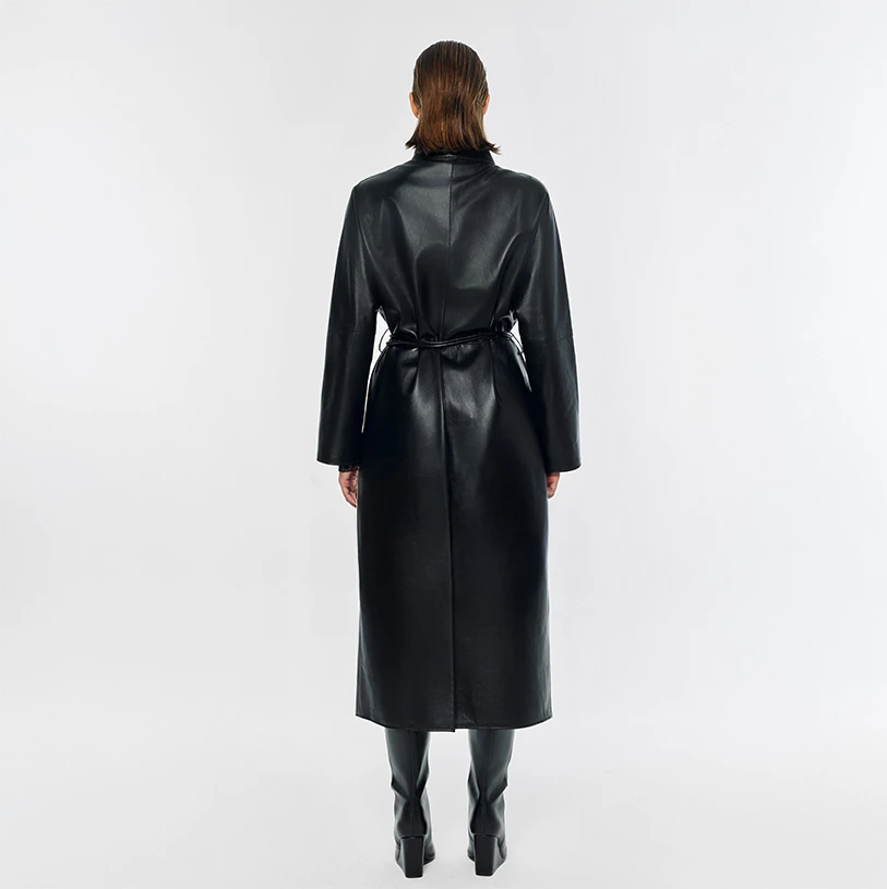 Milan Leather Coat